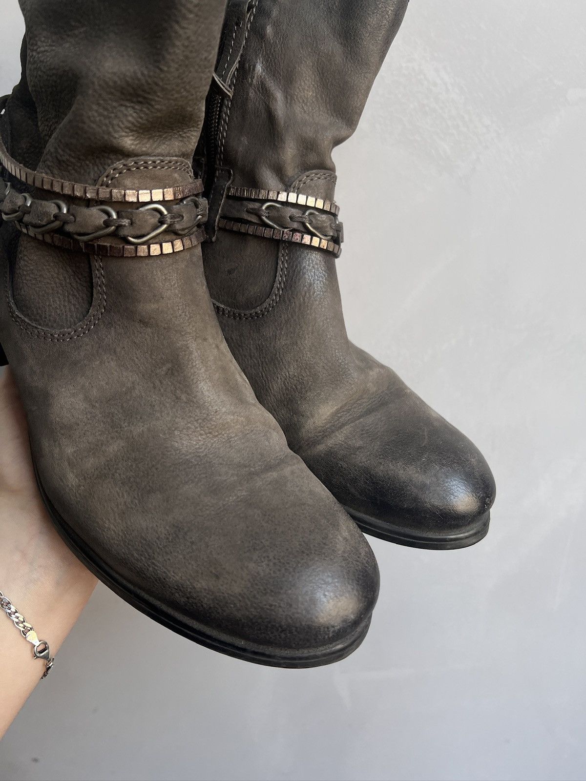 Hedi Slimane Rare ankle hype japanese avant garde boots A.S. 98 style Size US 7.5 / EU 40-41 - 4 Thumbnail