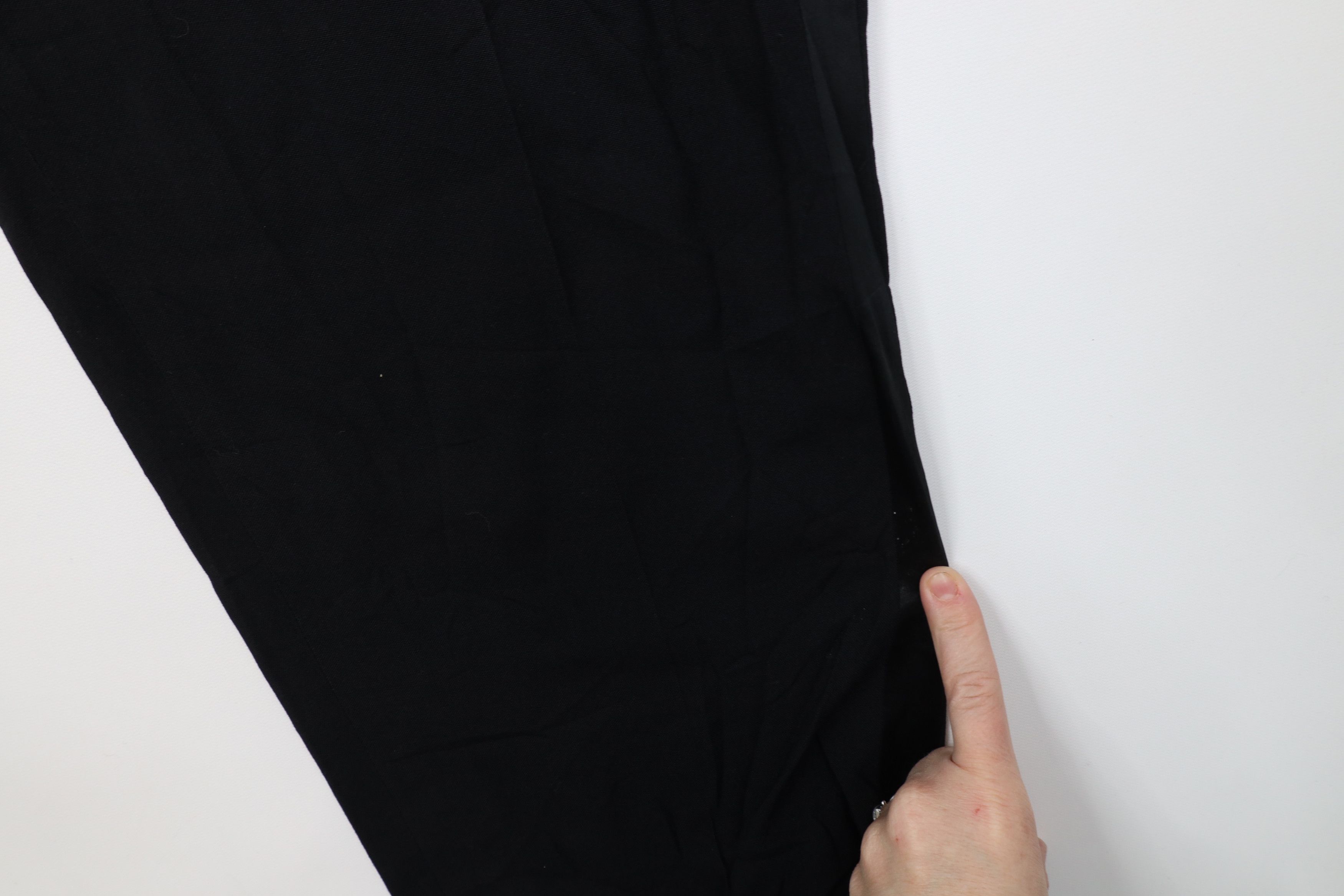 Vintage Vintage 50s Streetwear Rayon Gabardine Tuxedo Pants Black Size US 44 / EU 60 - 5 Thumbnail