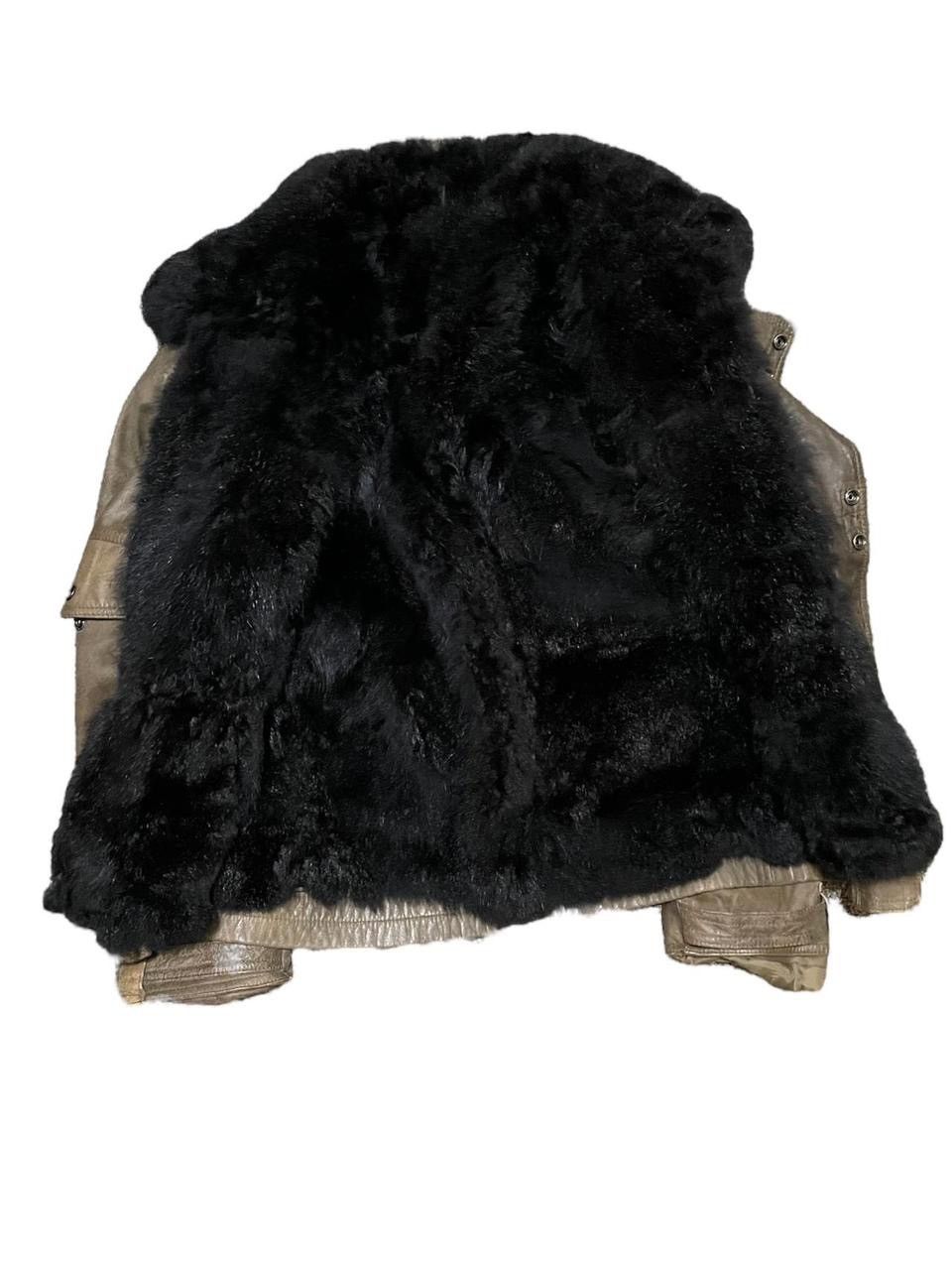 Unsound Rags Vintage Leather Jacket Opossum fur collar military Size US M / EU 48-50 / 2 - 3 Thumbnail