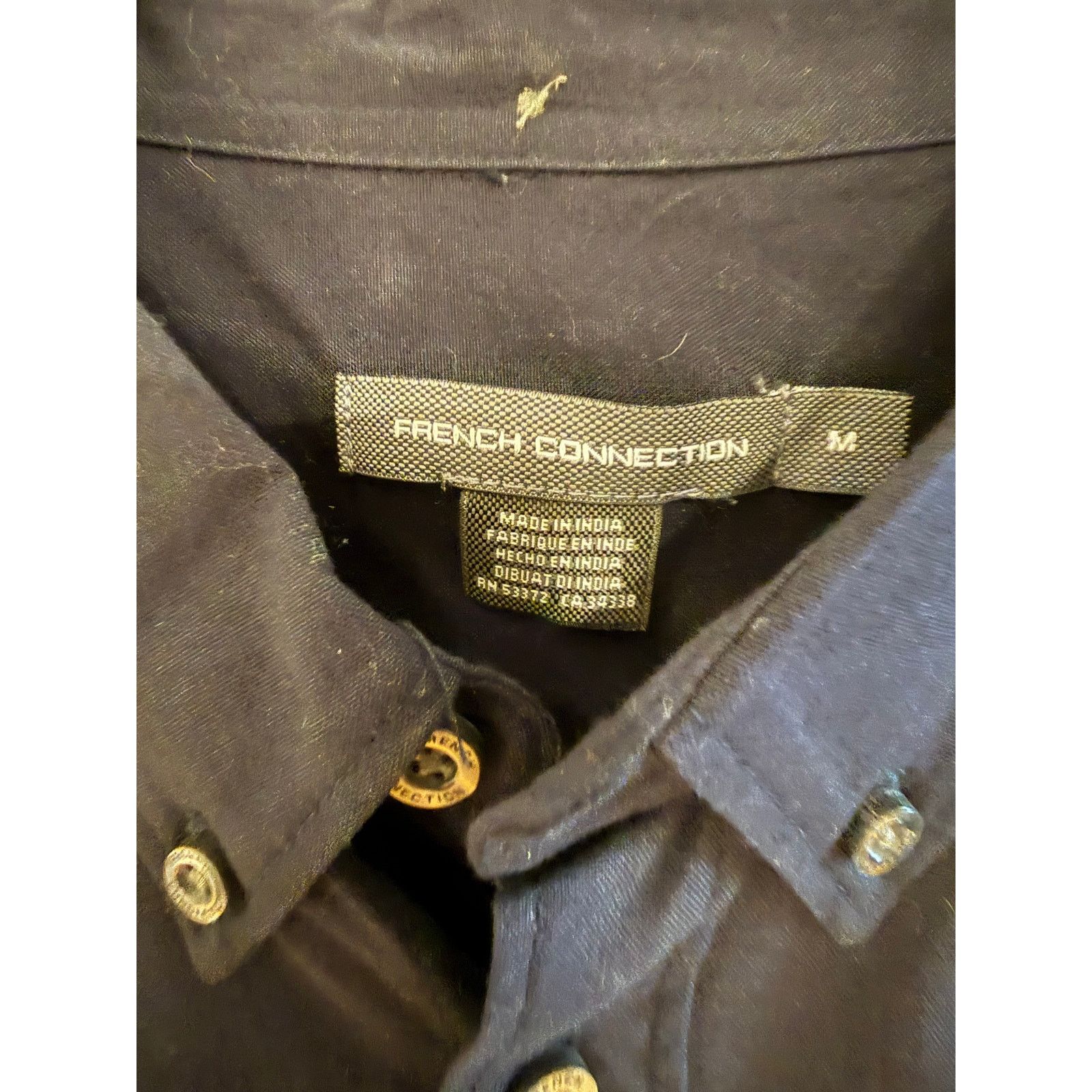 French Connection French Connection Men's Black Button Down Shirt Medium Size US M / EU 48-50 / 2 - 4 Thumbnail