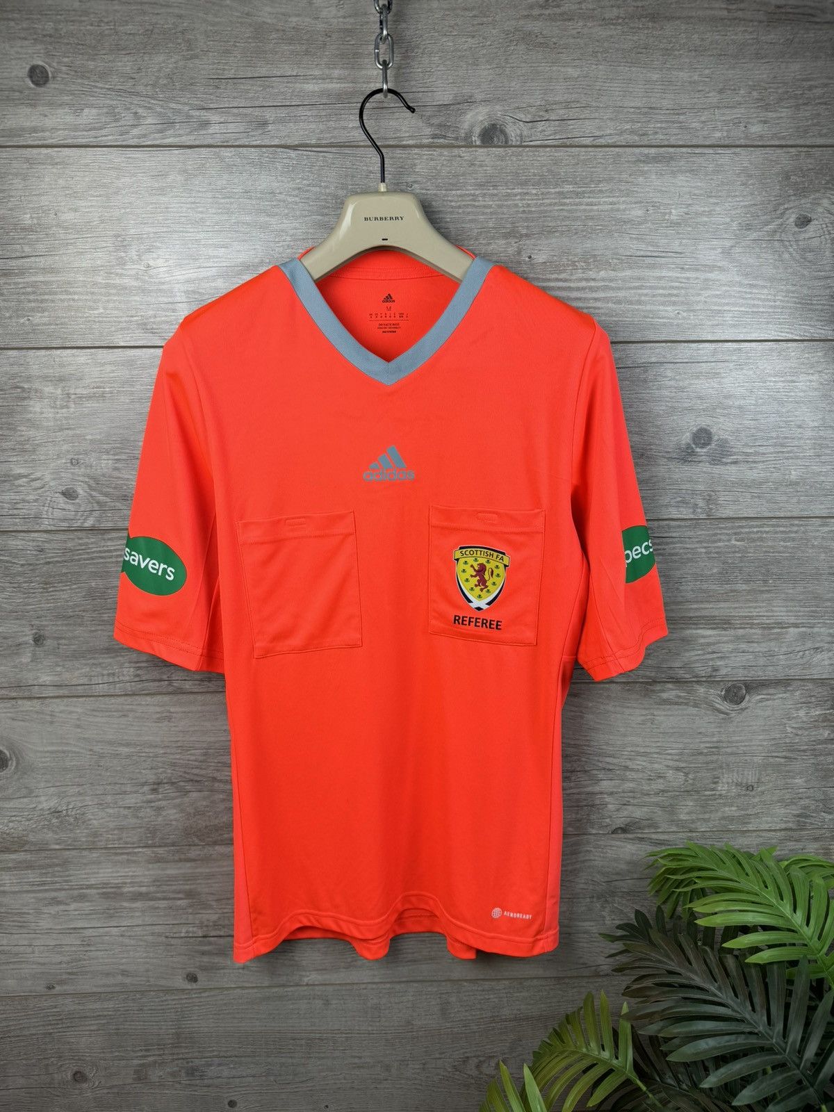 Adidas SCOTLAND REFEREE FOOTBALL SHIRT ADIDAS SIZE M soccer jersey Size US M / EU 48-50 / 2 - 3 Thumbnail