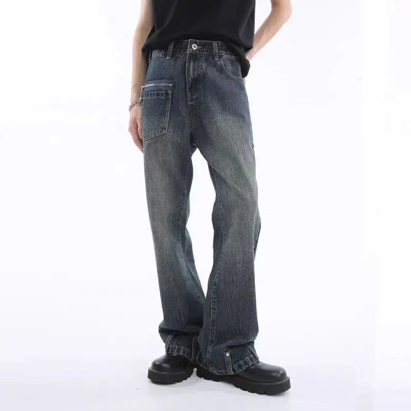 Japanese Brand × Jean Double-buttoned loose-fitting Harajuku jeans Size US 31 - 3 Thumbnail