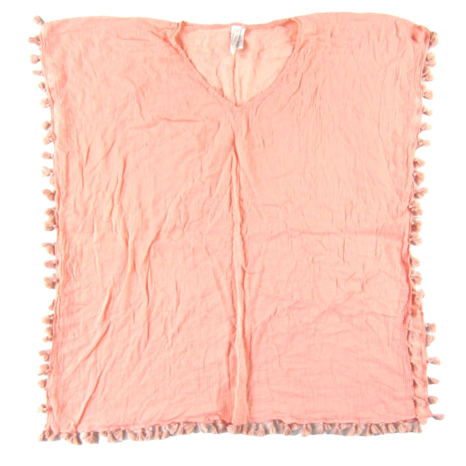 Vintage Seafolly Amnesia Kaftan 100% Cotton Pink Beach Cover-Up Dress One Size Size ONE SIZE - 2 Thumbnail