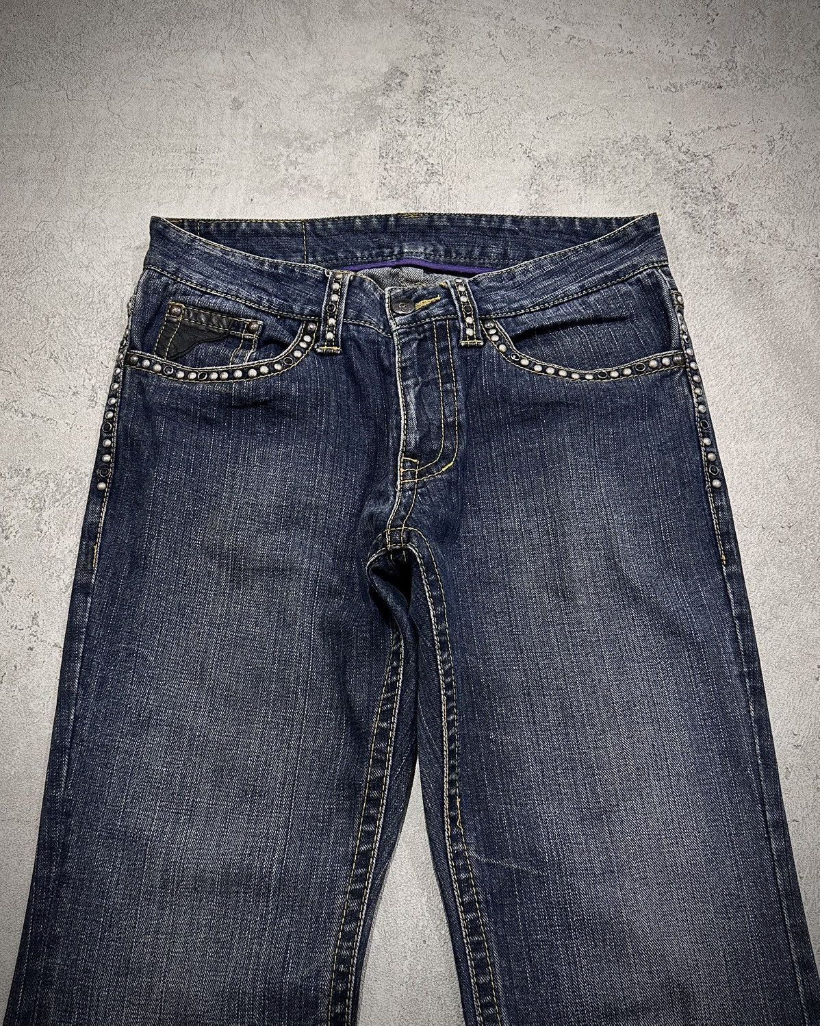 Japanese Brand Custom Culture Studded Flare Denim Jeans Lgb Style Size US 30 / EU 46 - 3 Thumbnail