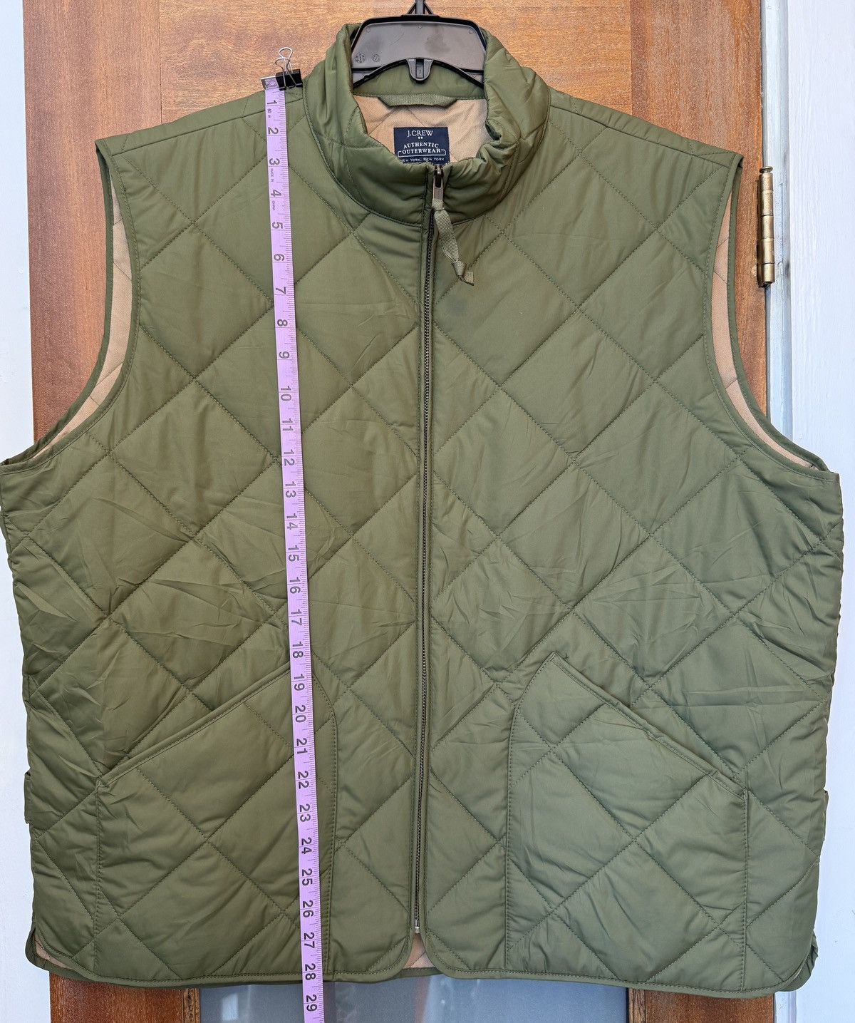 J.Crew J.Crew Men’s Outerwear Diamond Quilted Big Man Vest Size US XXL / EU 58 / 5 - 8 Thumbnail