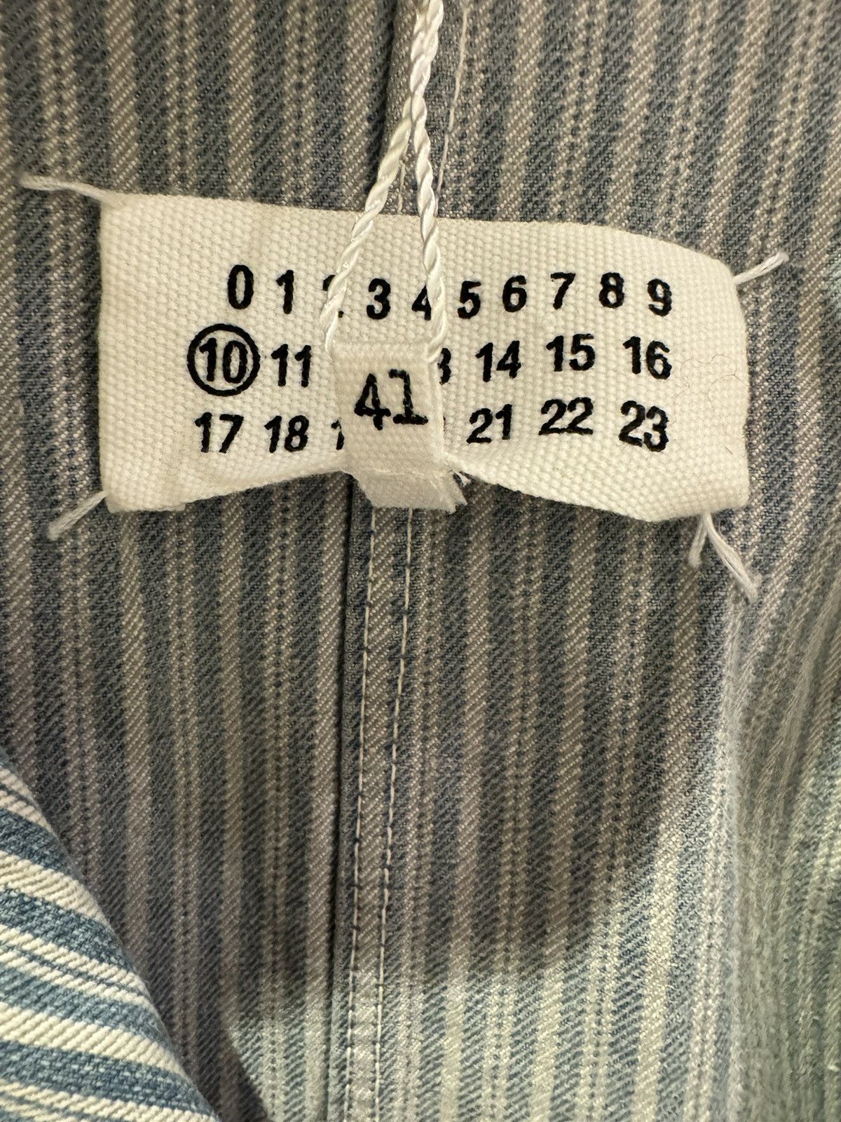 Maison Margiela Maison Margiela - Distressed Striped Gabardine Jacket Size US L / EU 52-54 / 3 - 3 Thumbnail