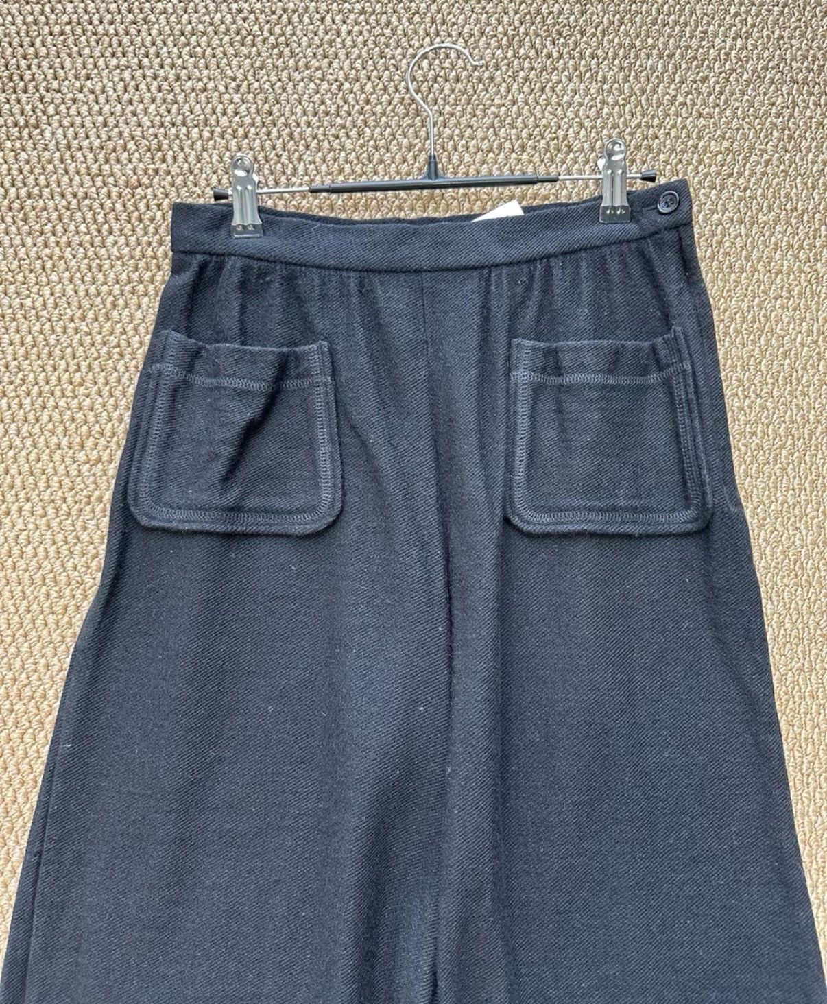 Comme des Garcons COMME des GARÇONS Black Wool Blend Wide-Leg Pants K23 Size 25" / US 0 / IT 36 - 4 Thumbnail