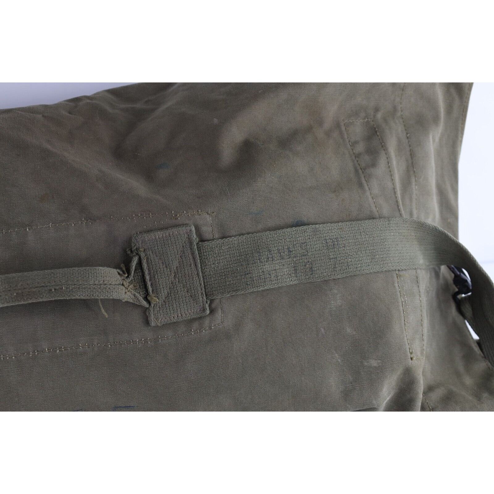 Vintage Vintage 50s Korean War Canvas Top Loader Duffel Bag Size ONE SIZE - 11 Thumbnail