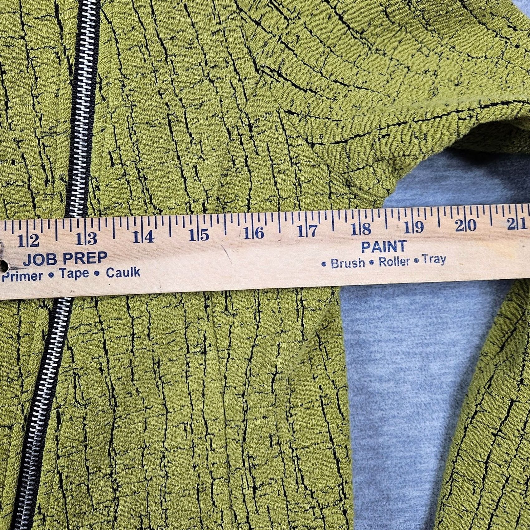 Habitat Habitat Jacket Women's XS Yellow Asymmetrical Zip Cotton Blend Textured Casual All Seasons Shirt? Size XS / US 0-2 / IT 36-38 - 4 Thumbnail