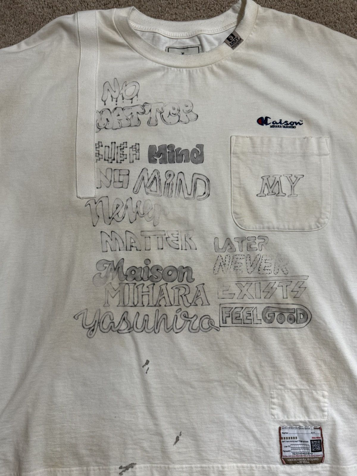 Maison MIHARA YASUHIRO maison mihara yasuhiro distressed tee Size US XXL / EU 58 / 5 - 5 Thumbnail