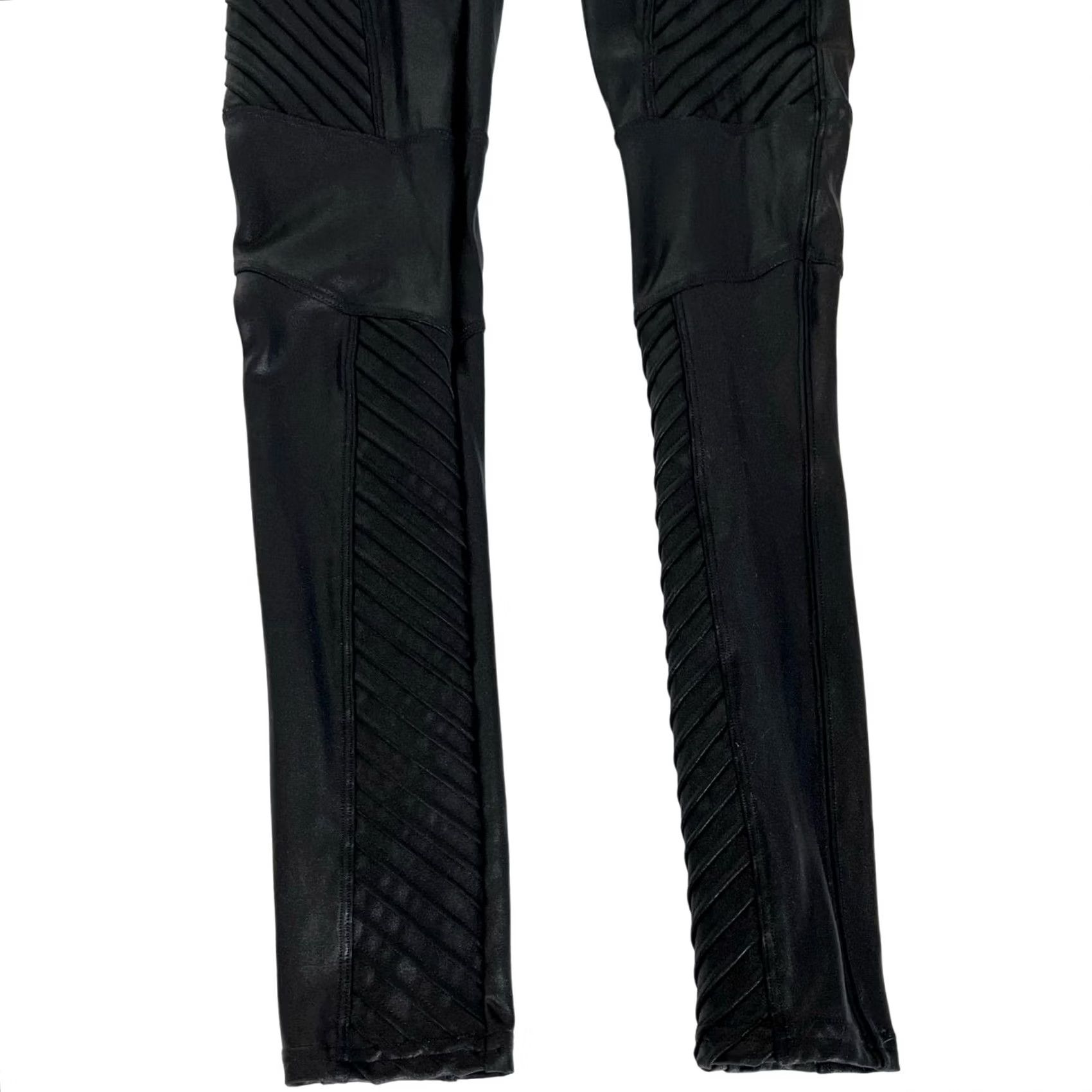 Spanx SPANX Faux Leather Leggings SHINY MOTO BLACK Size Small Size 28" / US 6 / IT 42 - 4 Thumbnail