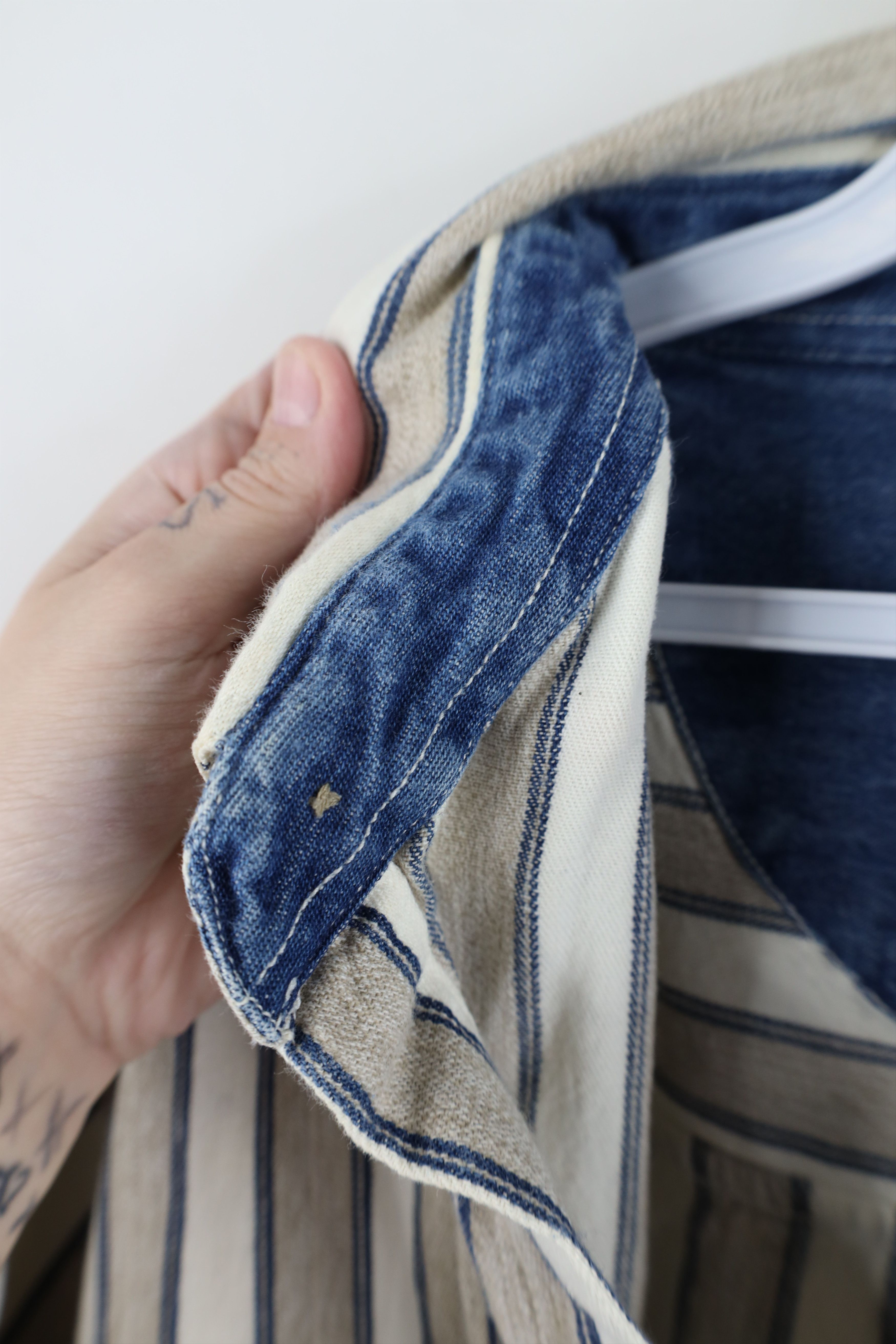 Vintage Vintage 90s Streetwear Baggy Fit Striped Button Down Shirt Size US XXL / EU 58 / 5 - 9 Thumbnail