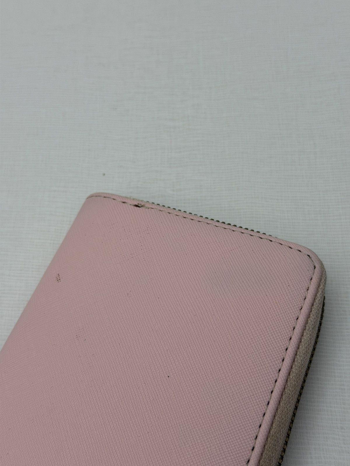 Tory Burch ToryBurch Pink Saffiano Leather ZipAround Continental Wallet Size ONE SIZE - 6 Thumbnail