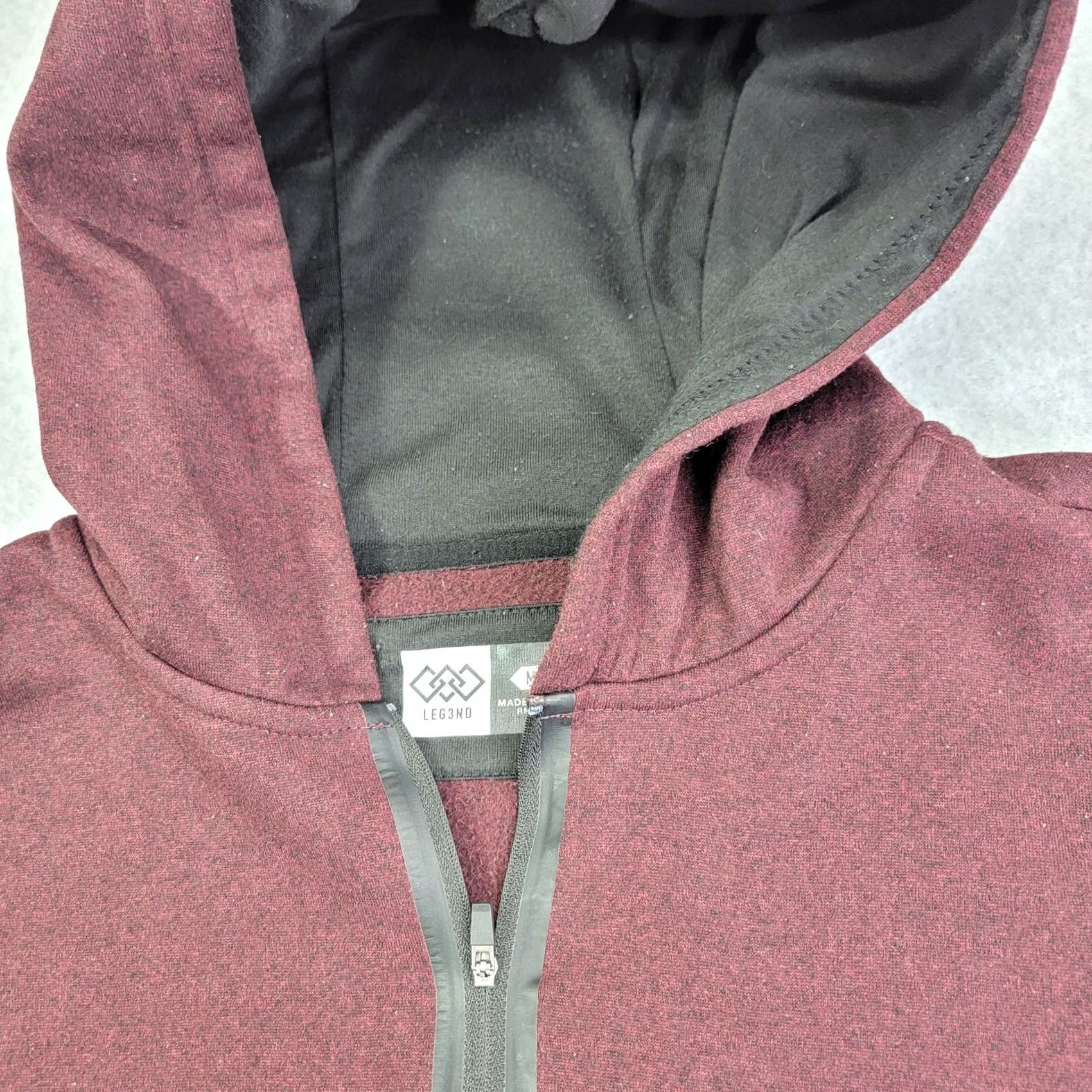 Vintage LEGENDS hoodie Mens M 1/4 Zip Sweatshirt pullover Red Solid Knit Logo 1/4 Zip Classic (no extra text) Size US M / EU 48-50 / 2 - 5 Thumbnail