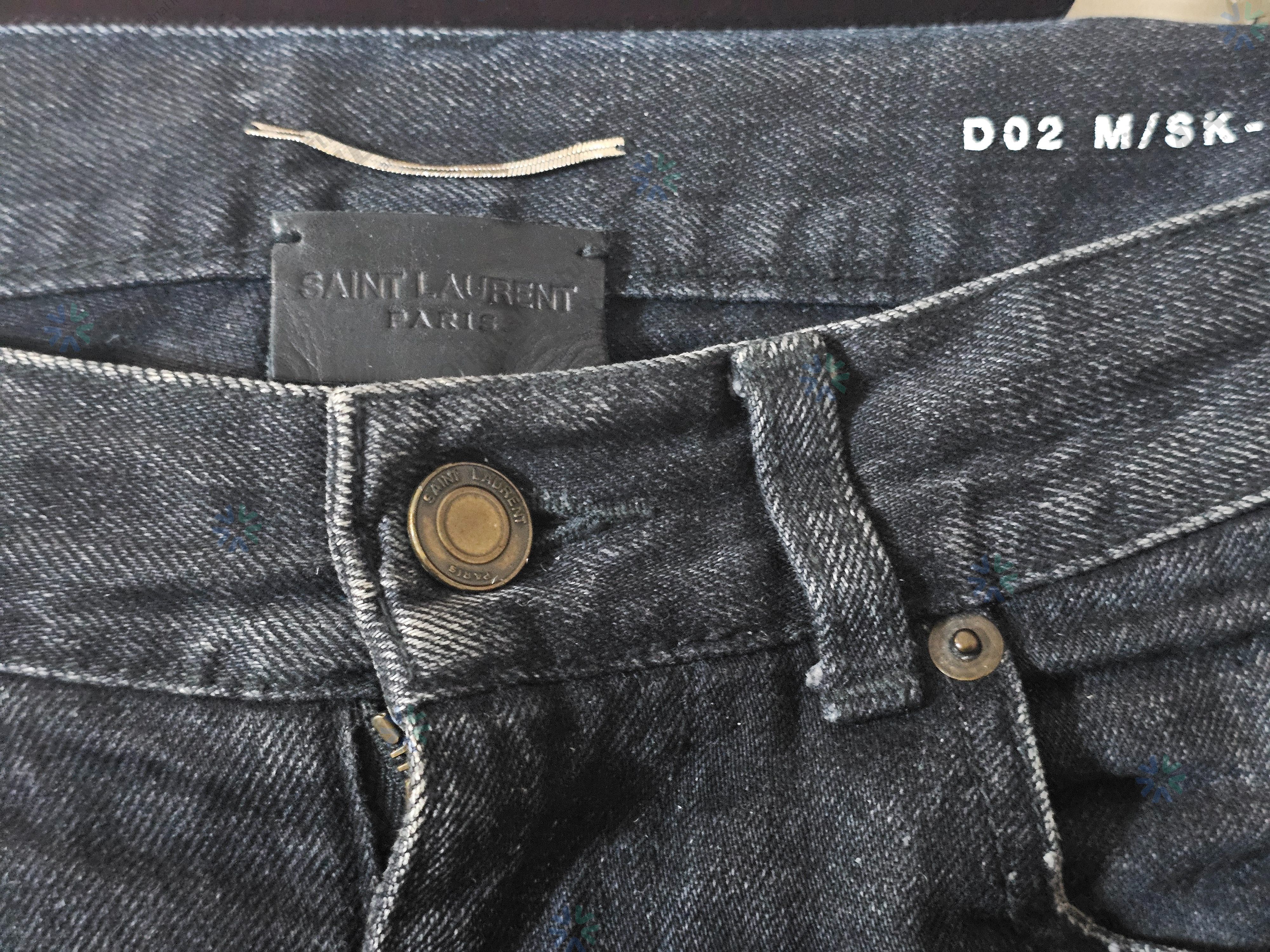 Saint Laurent Paris Saint Laurent Men's D02 Graphite Gray Jeans Size 30 Size US 30 / EU 46 - 3 Thumbnail