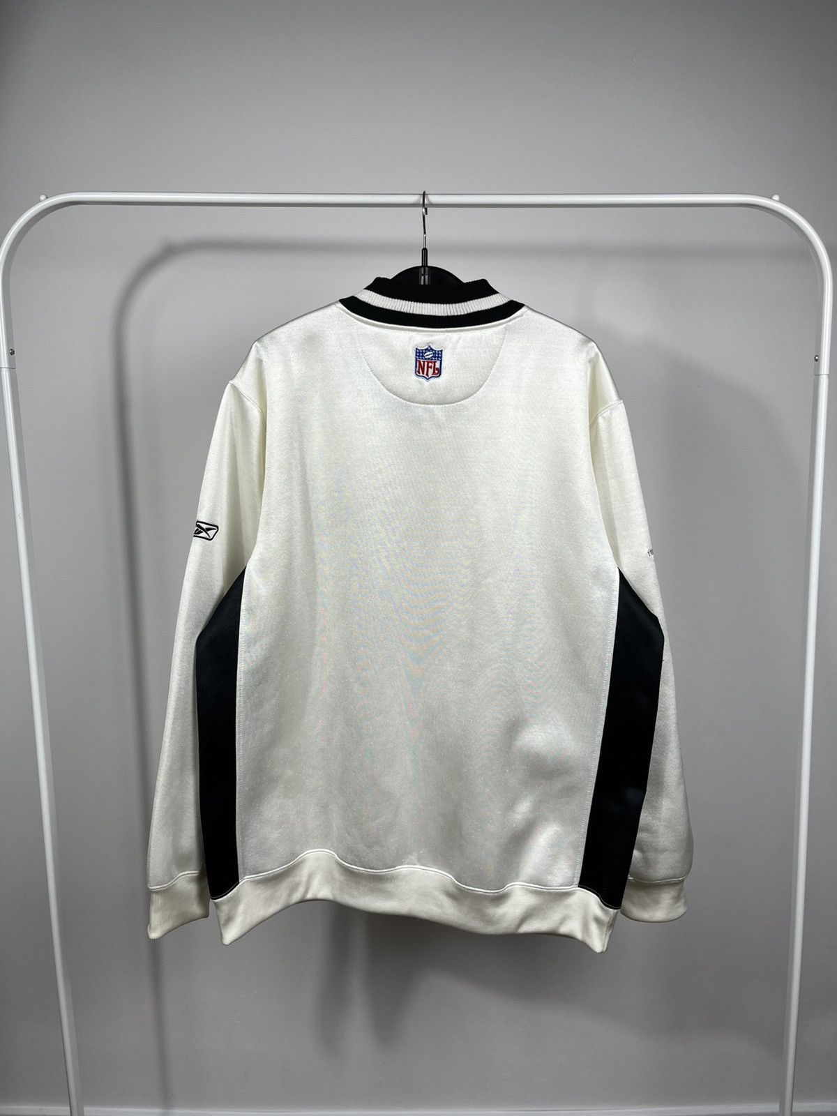 Reebok NFL Raiders Reebok Zip Up Jacket White Black L Size Size US L / EU 52-54 / 3 - 15 Thumbnail