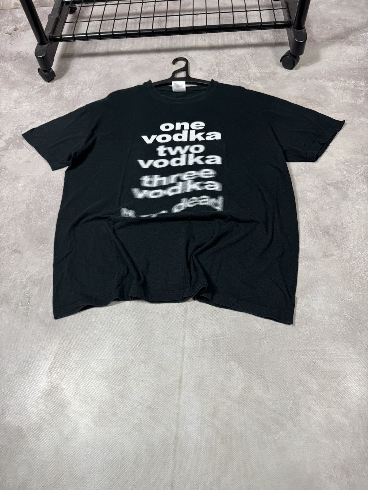 Vintage Vintage "One Vodka Two Vodka Tree Vodka" Distressed Tee Size US XXL / EU 58 / 5 - 3 Thumbnail