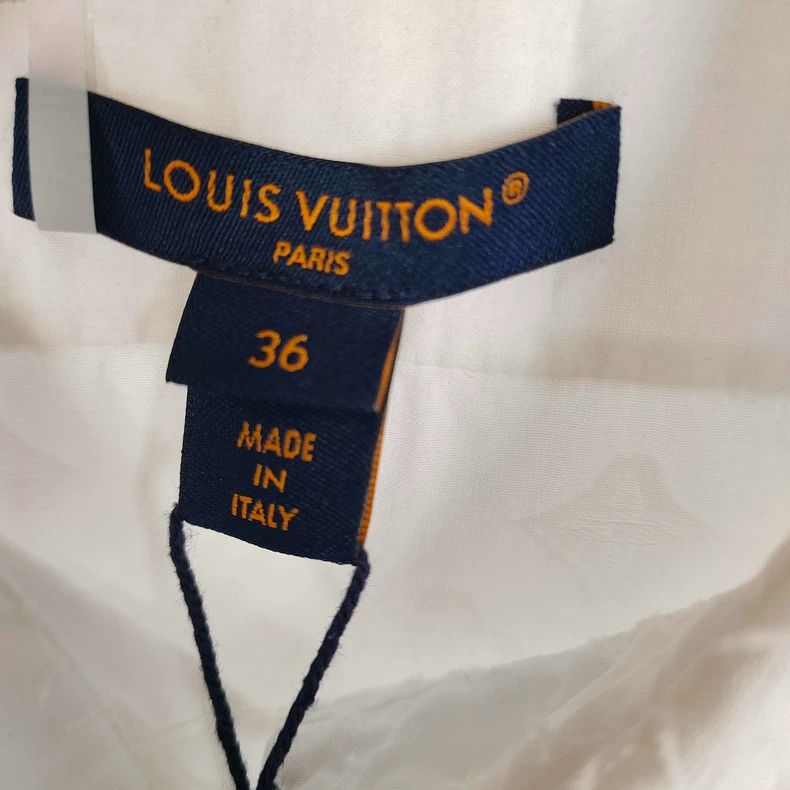 Louis Vuitton Louis Vuitton White tri-flower full-print cotton shirt Size XS / US 0-2 / IT 36-38 - 5 Thumbnail