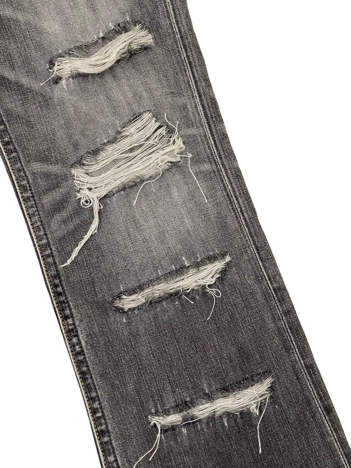 Japanese Brand Flare Jeans Wrangler Over Distress Denim Boot Cut 6🟦4 Size US 31 - 7 Thumbnail
