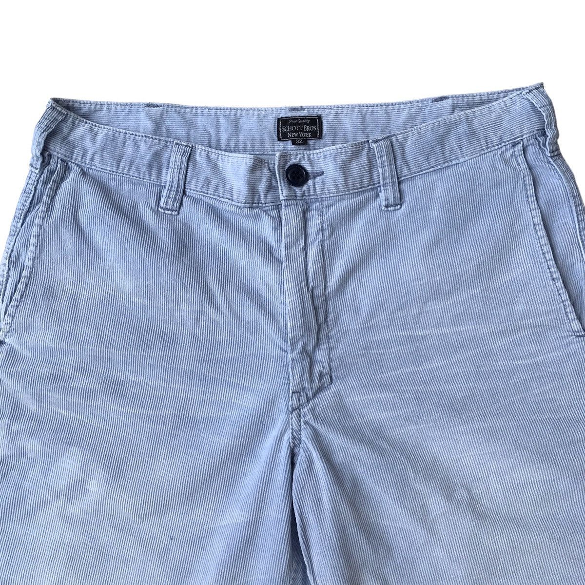 Schott Schott Bros. NYC Casual Corduroy Short Pants Size US 33 - 3 Thumbnail