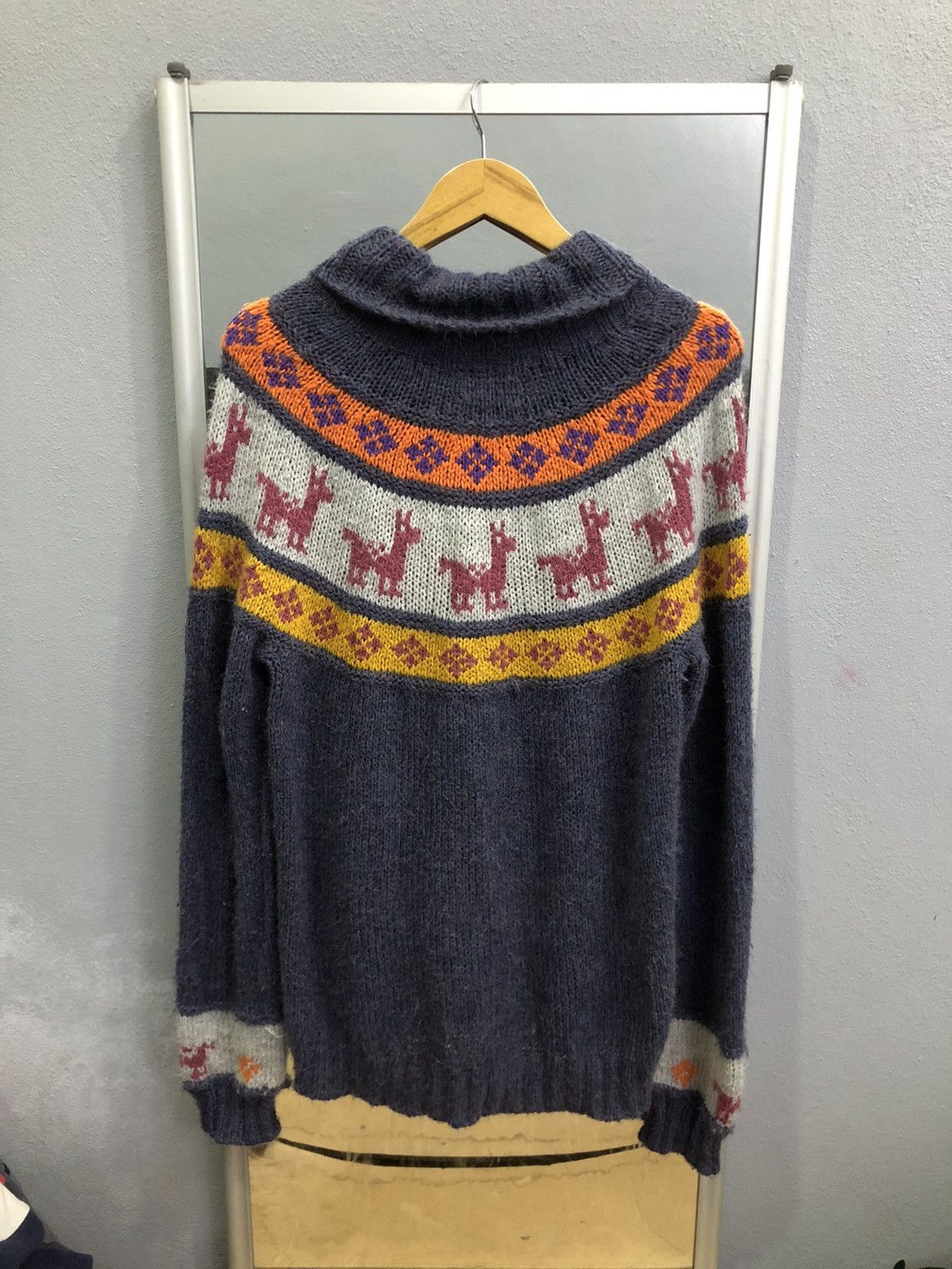 Japanese Brand Titicaca Alpaca Wool Llama Knit Cardigan Vintage Size US M / EU 48-50 / 2 - 10 Thumbnail