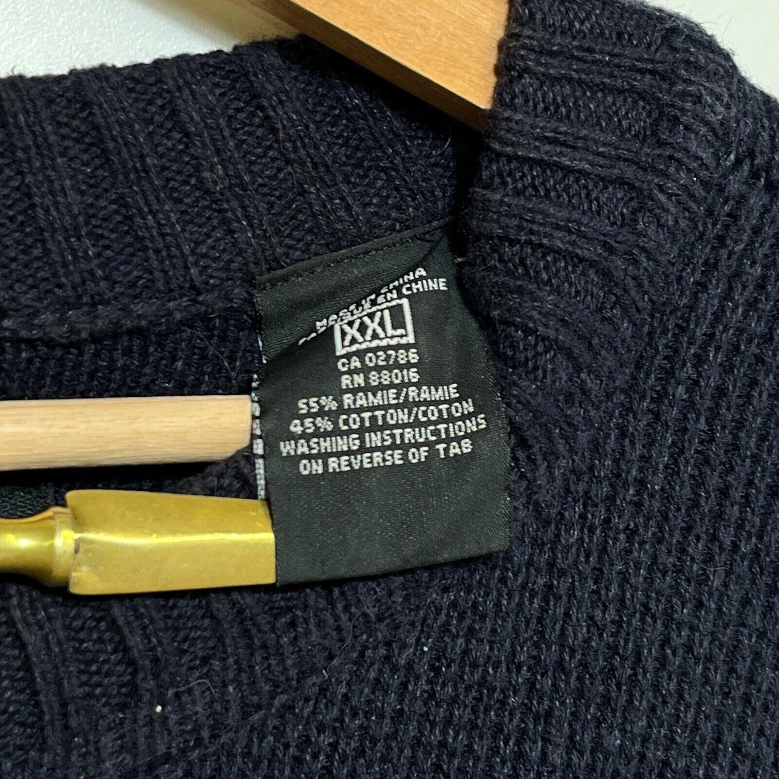 Pelle Pelle × Vintage Vintage Y2K Pelle Pelle Knitted Sweater Navy XXL Puma Size US XXL / EU 58 / 5 - 5 Thumbnail