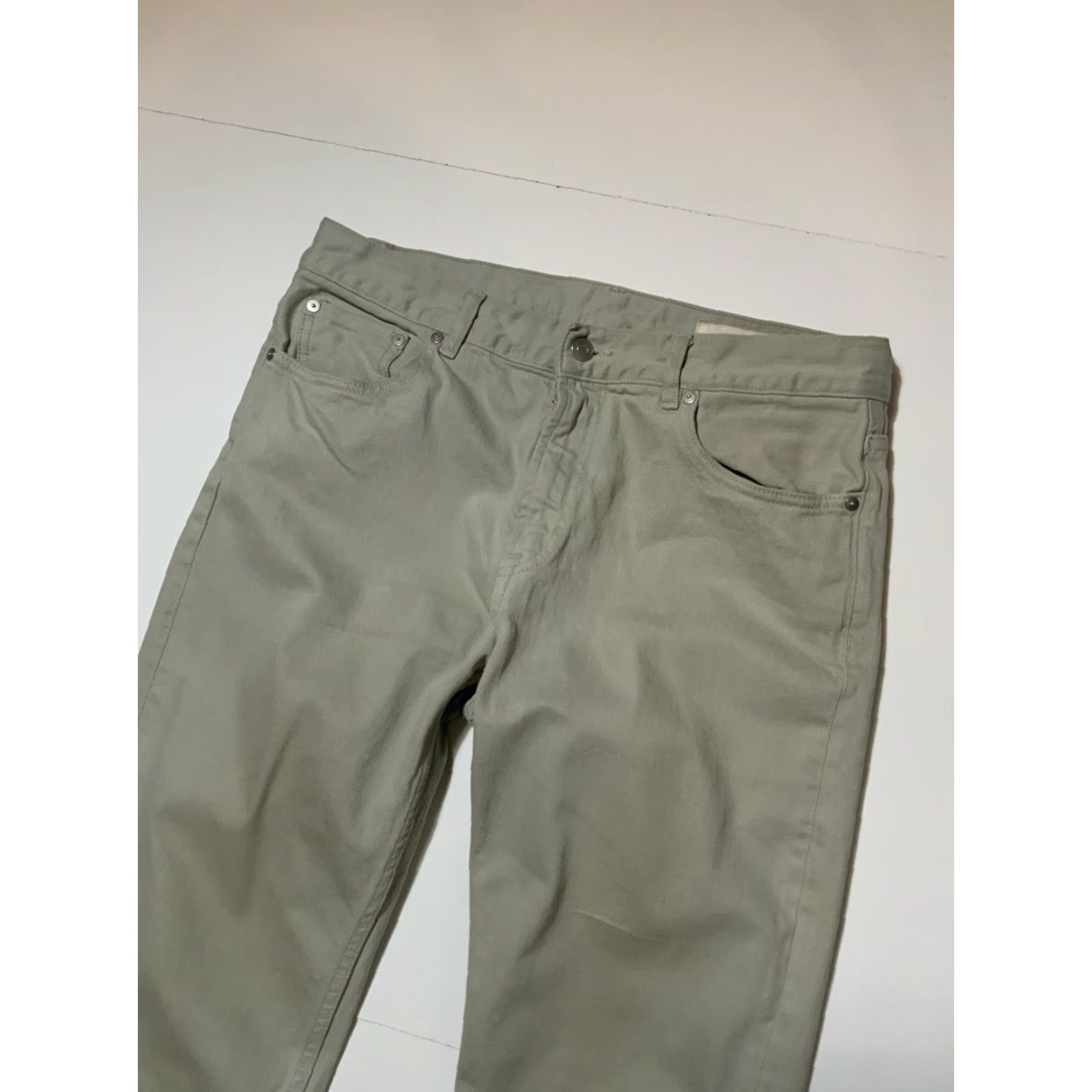 Zara Zara Man The Slim Cropped Pant Raw Edge Distressed Denim Jeans Sz. 32 Size US 32 / EU 48 - 6 Thumbnail