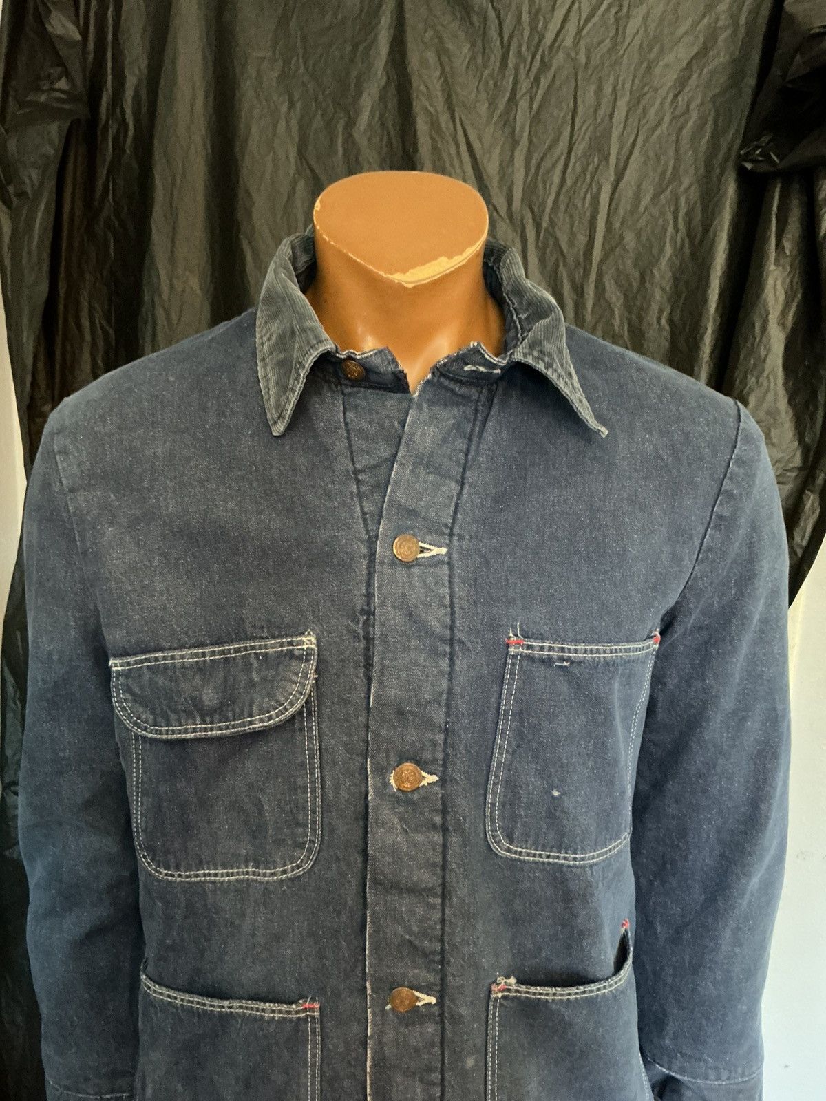 Wrangler Vintage 70s Wrangler Blanket Lined Denim Chore Jean Jacket Size US S / EU 44-46 / 1 - 20 Thumbnail