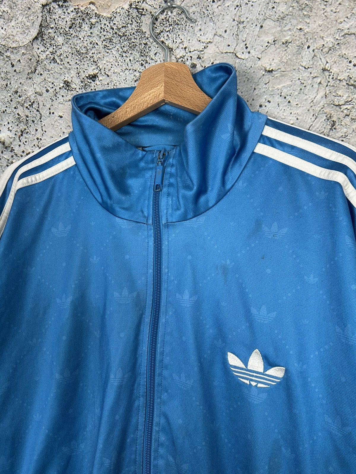 Adidas Vintage Adidas Y2K Blue Zip Sweatshirt Sportswear Size US XL / EU 56 / 4 - 3 Thumbnail