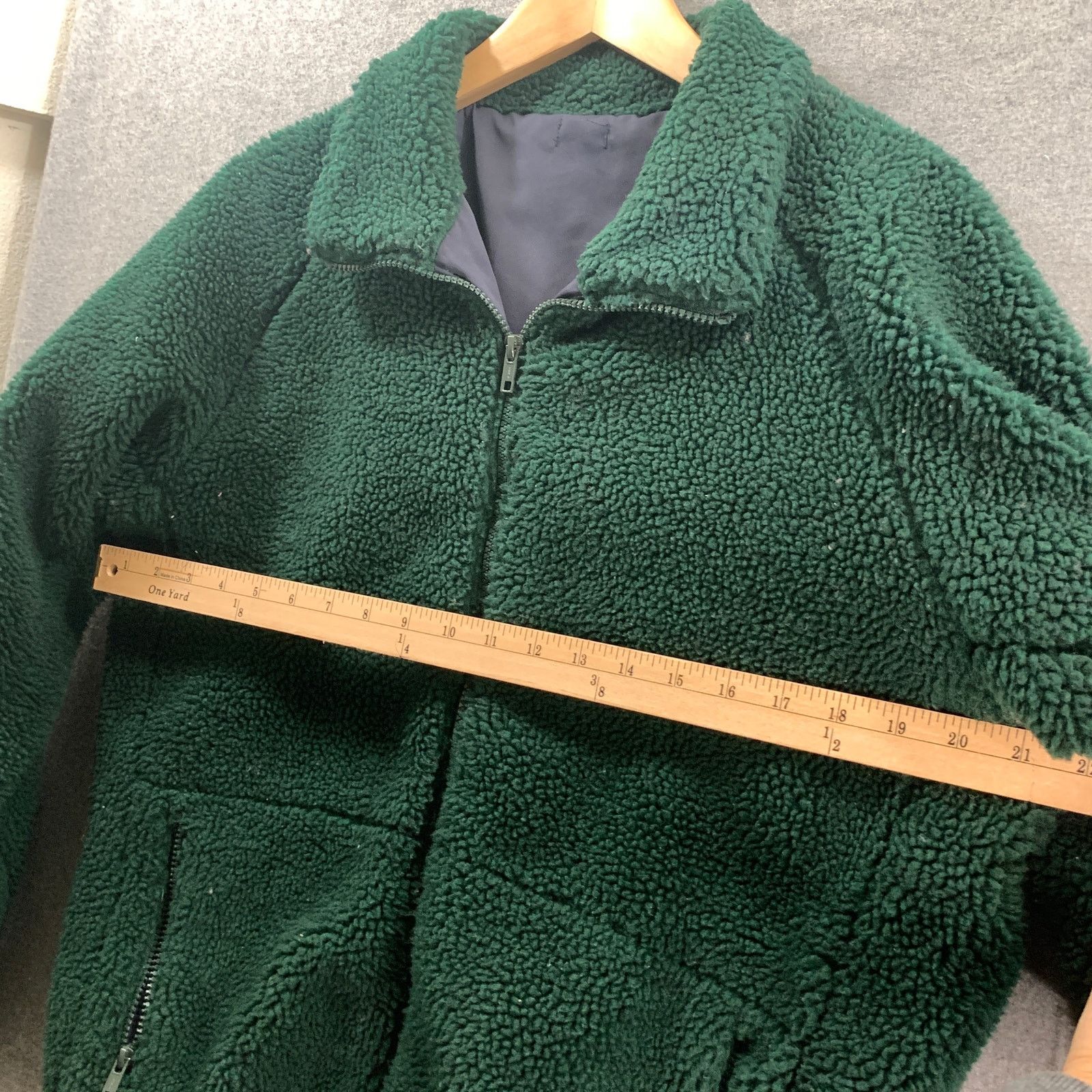Other J.Galt Teddy Jacket Womens Medium Green Full Zip Size M / US 6-8 / IT 42-44 - 3 Thumbnail