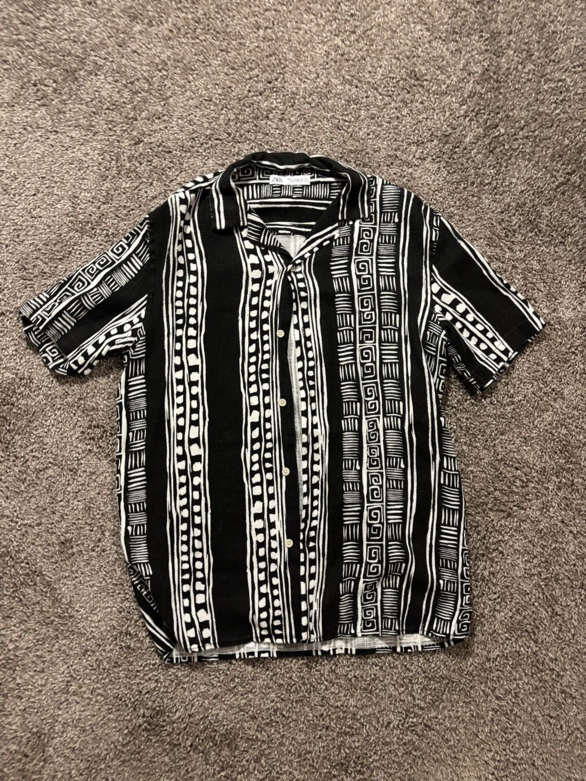 Zara Zara Aztec Pattern Shirt Size US M / EU 48-50 / 2 - 1 Thumbnail