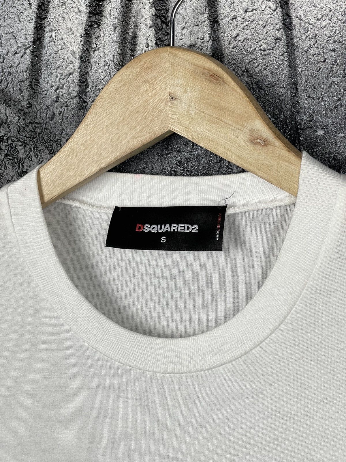 Dsquared2 Dsquared2 Italian Cotton Front Logo White T-Shirt Size S Size US S / EU 44-46 / 1 - 4 Thumbnail