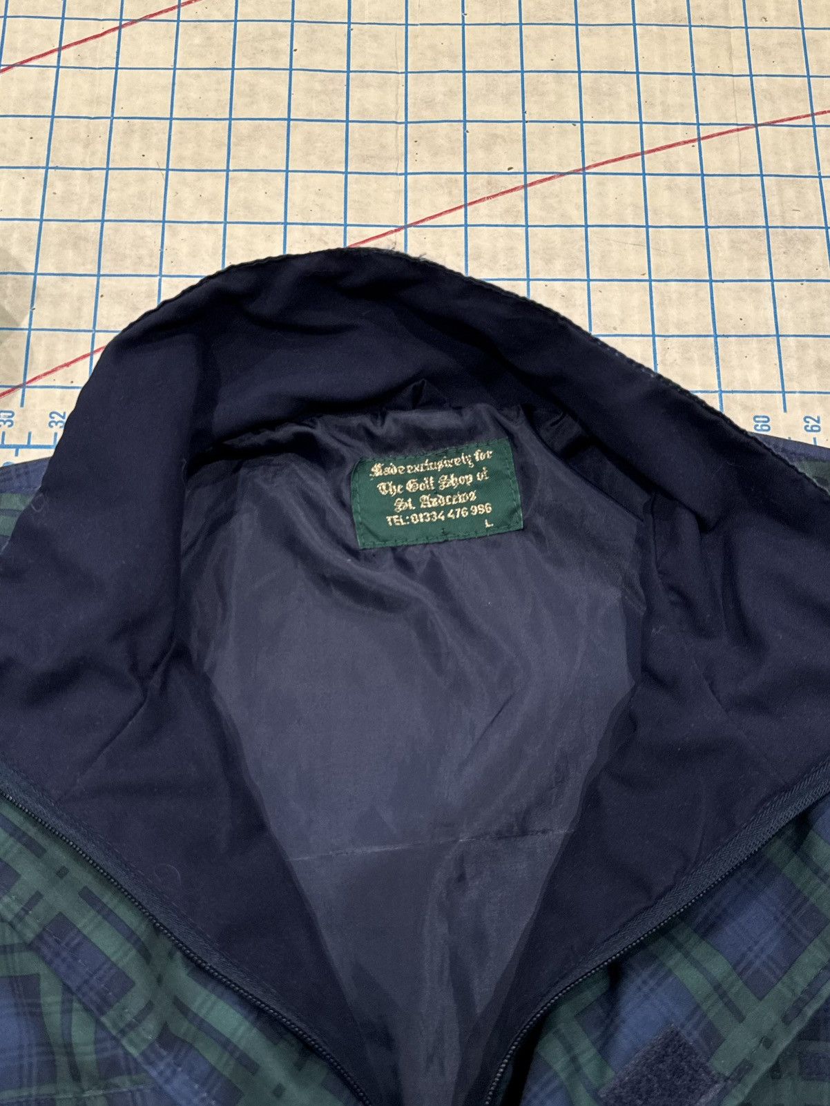 Vintage Vintage St Andrews Old Course Full Zip Black Watch Tartan Size US L / EU 52-54 / 3 - 5 Thumbnail