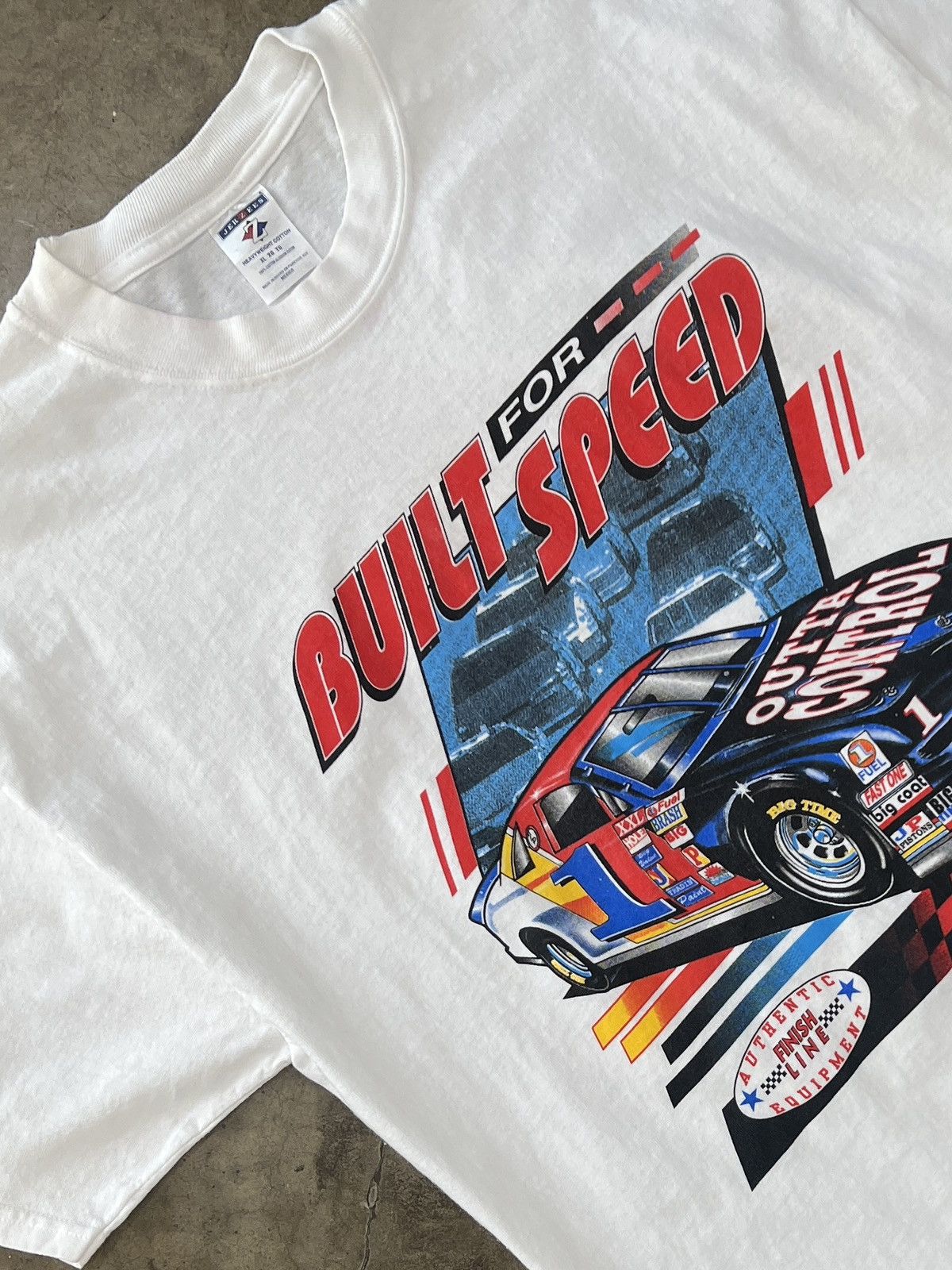 NASCAR Vintage Built for Speed Outta Control Racing Finish Line XL Size US XL / EU 56 / 4 - 1 Thumbnail