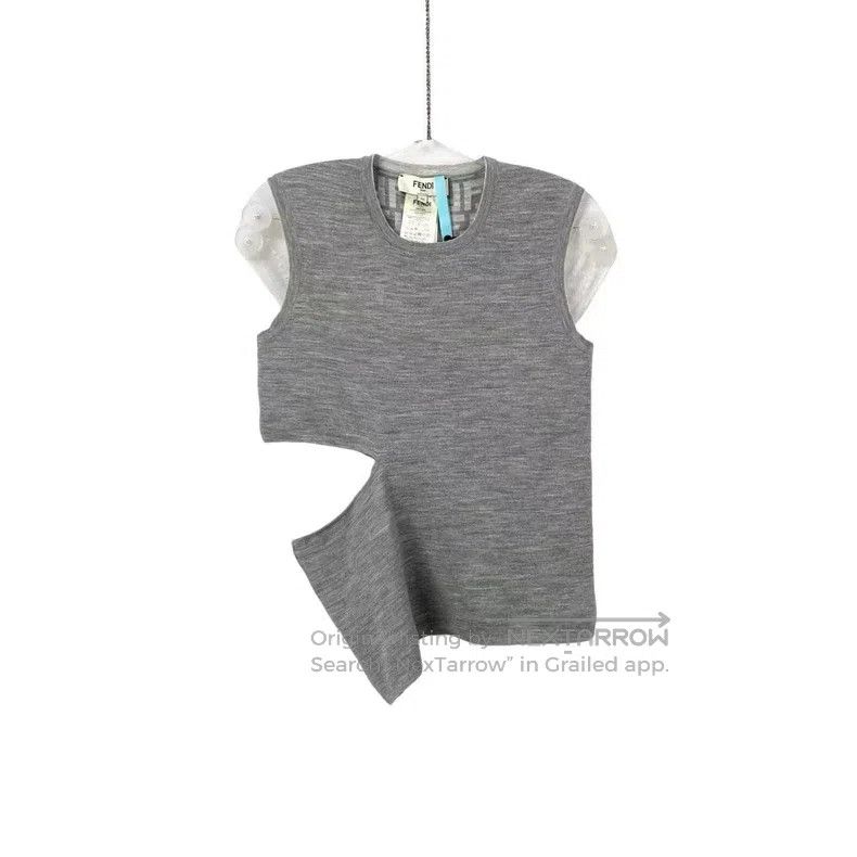 Fendi Fendi Grey Lining Floral Printed Vest Size XS / US 0-2 / IT 36-38 - 1 Thumbnail