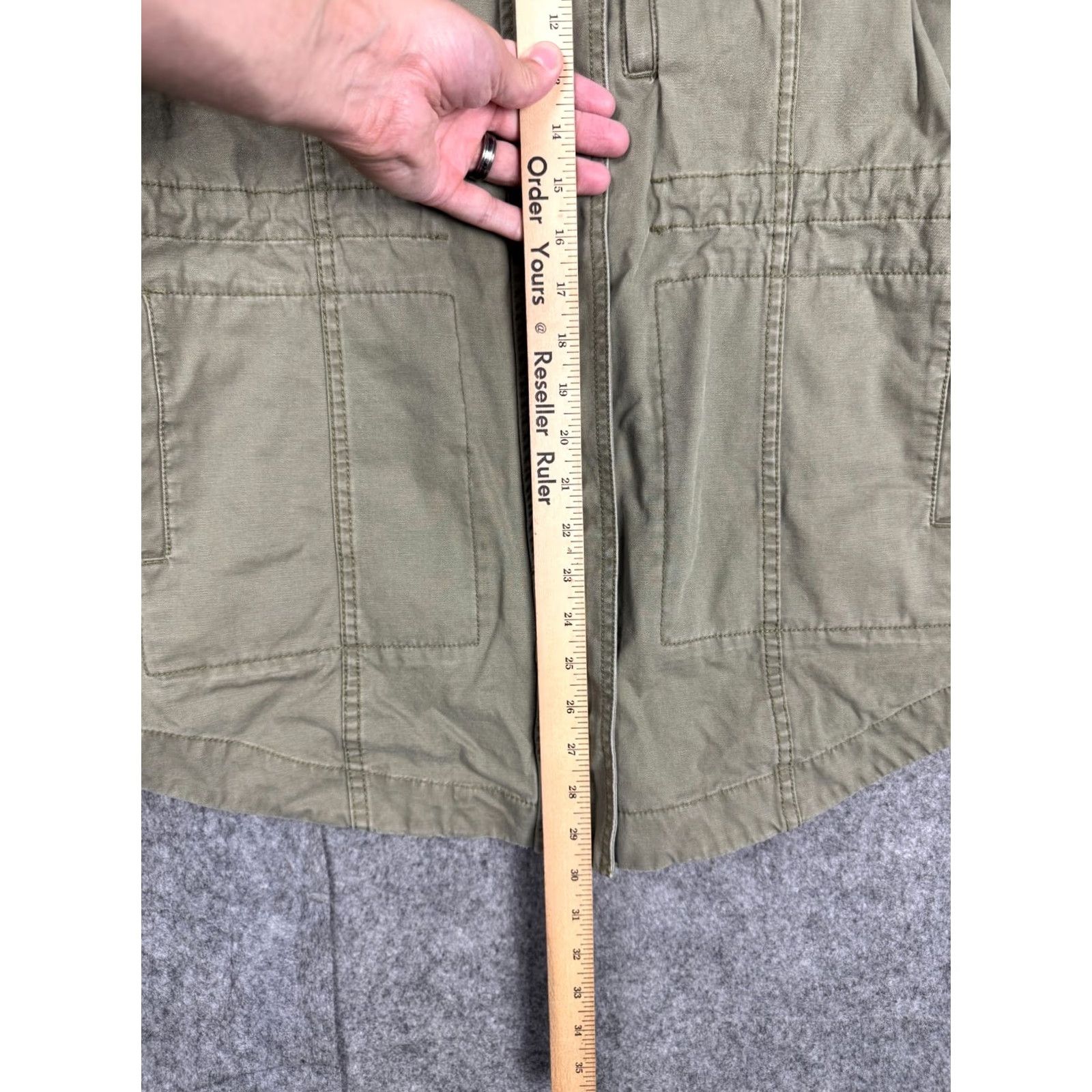 Marine Layer VINTAGE? NEVADA Jacket Women L Green Military Style Chore Zip Canvas Marine Layer Jacket Size L / US 10 / IT 46 - 6 Thumbnail
