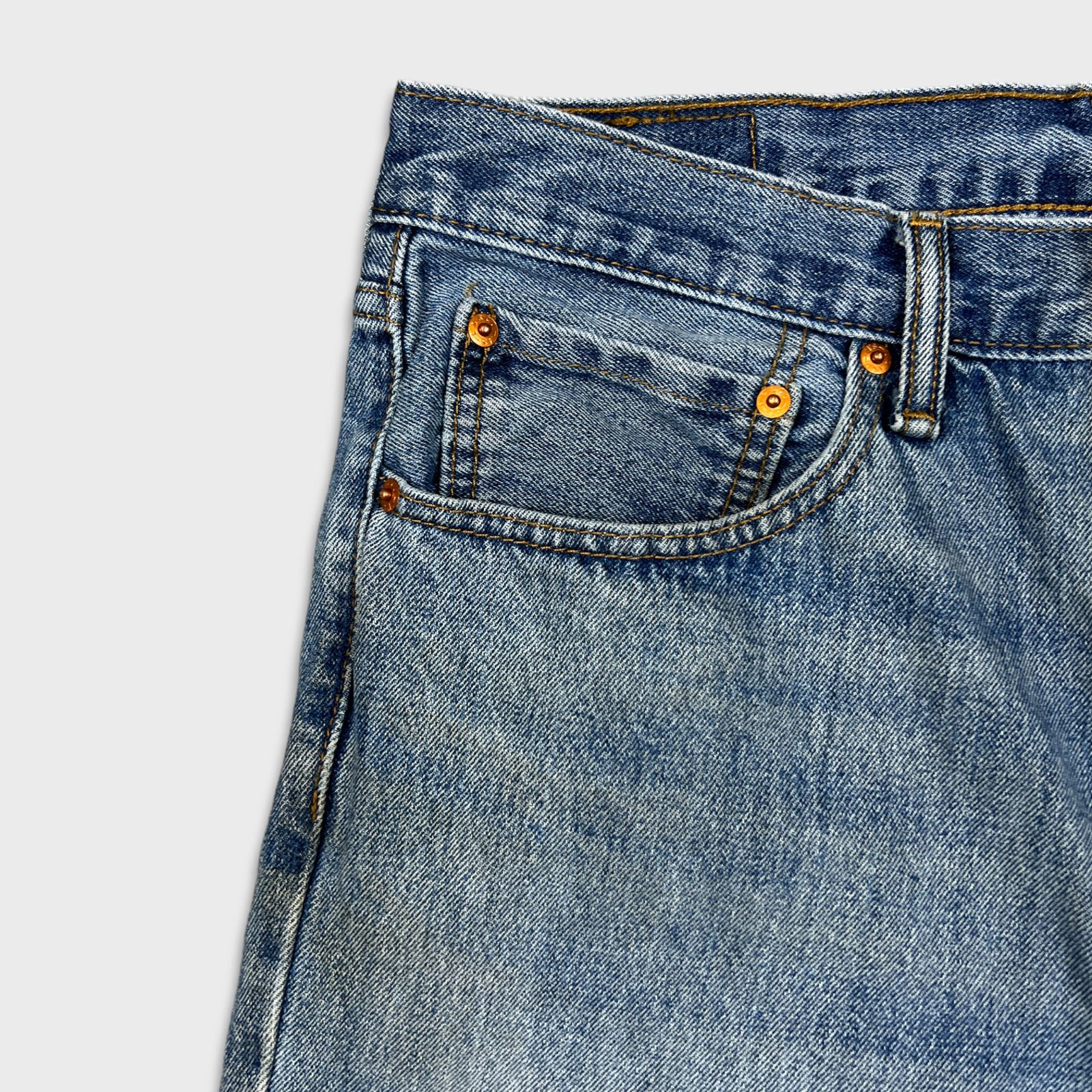 Levi's × Vintage Levi's 516 Jeans 34x32 Slim Straight American Denim Pants Size US 34 / EU 50 - 4 Thumbnail