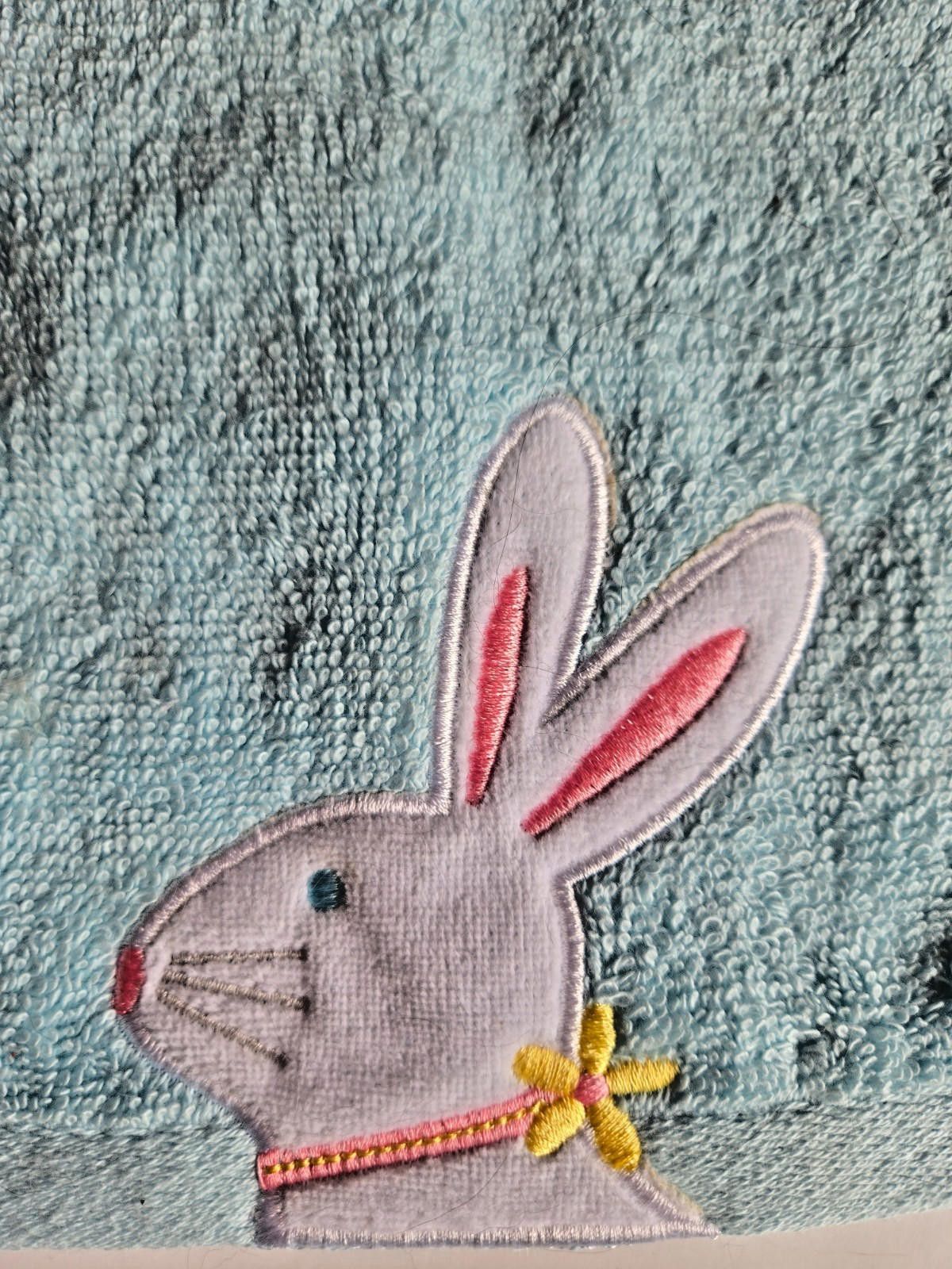 Casablanca Casaba Easter Towel Set Bunny Embroidered Hand Cloth NWT Size ONE SIZE - 2 Thumbnail