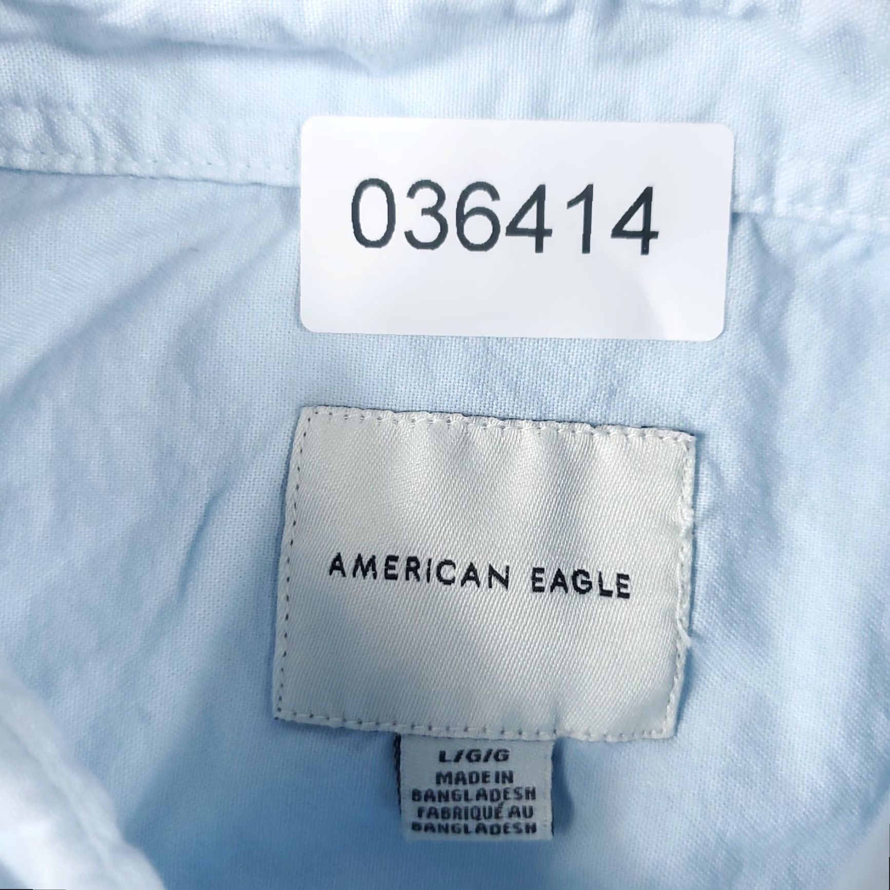 American Eagle Outfitters American Eagle Outfitters Shirt Men’s Large Blue Button-Up Short Sleeve Cotton Casual Size US L / EU 52-54 / 3 - 7 Thumbnail