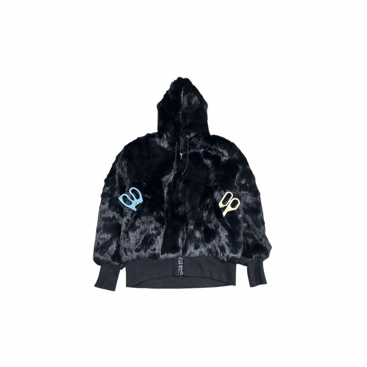 Japanese Brand 🔥Sick Y2K Japanese Rabbit Fur Zip Hoodie Jacket Bomber Size US L / EU 52-54 / 3 - 2 Thumbnail