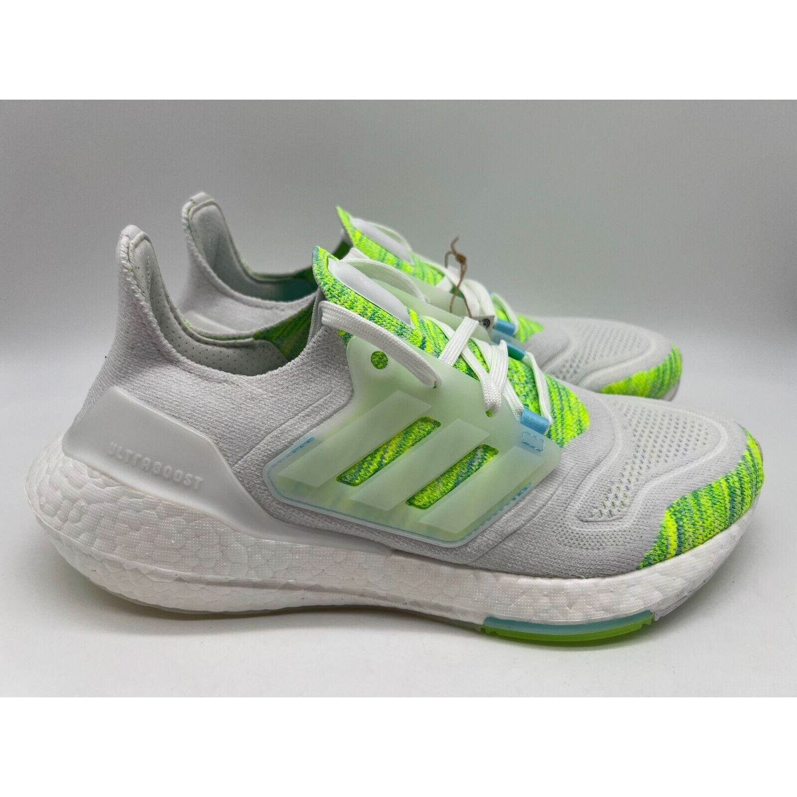 Adidas Ultraboost 22 Running Womens White Volt Gx5926 Size 8 Shoes