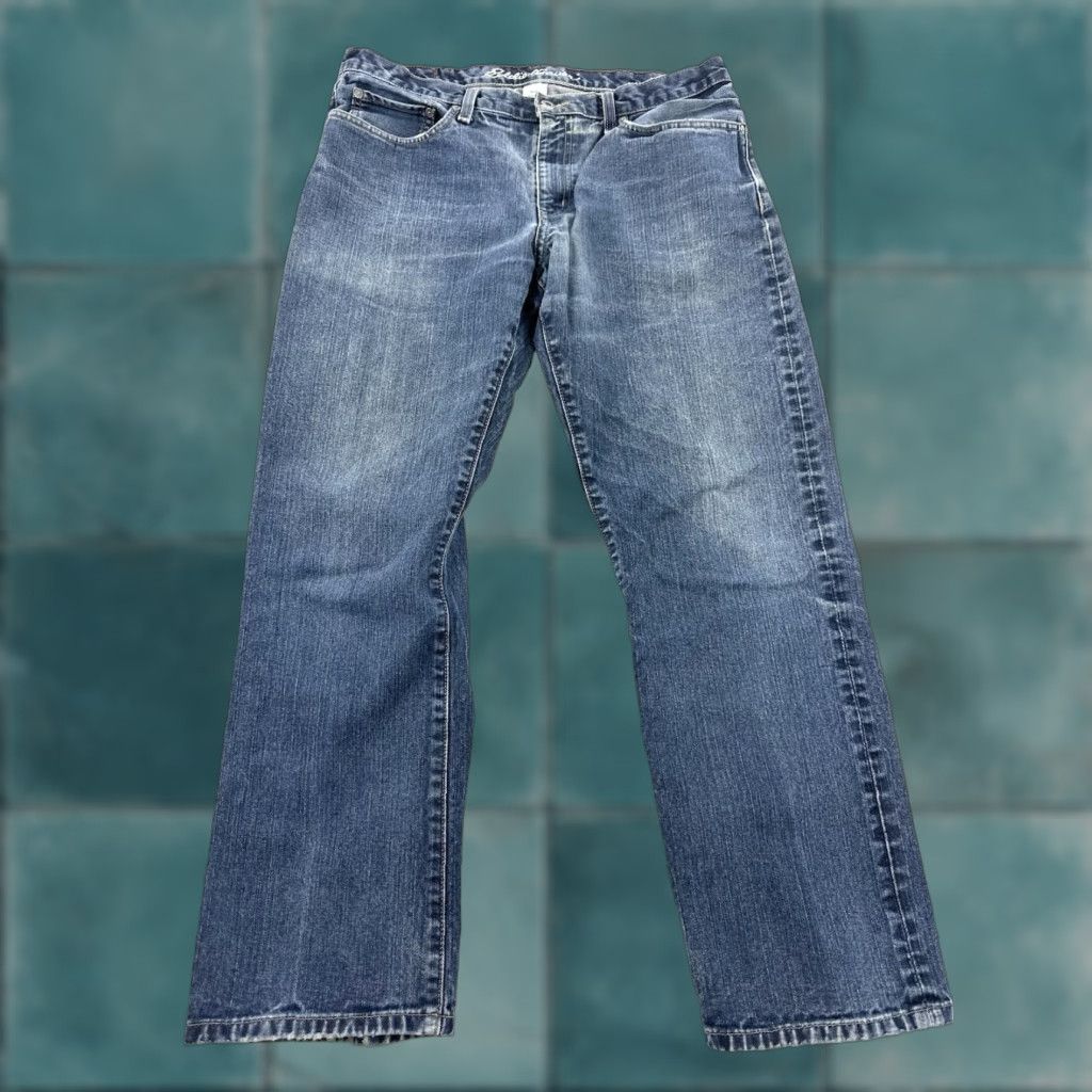Eddie Bauer Eddie Bauer Jeans Men’s 36x30 Blue Faded Distressed Slim Regular Denim City College Preppy Designer Ankle Pockets Comfort Easy Care Mens Size US 36 / EU 52 - 1 Thumbnail