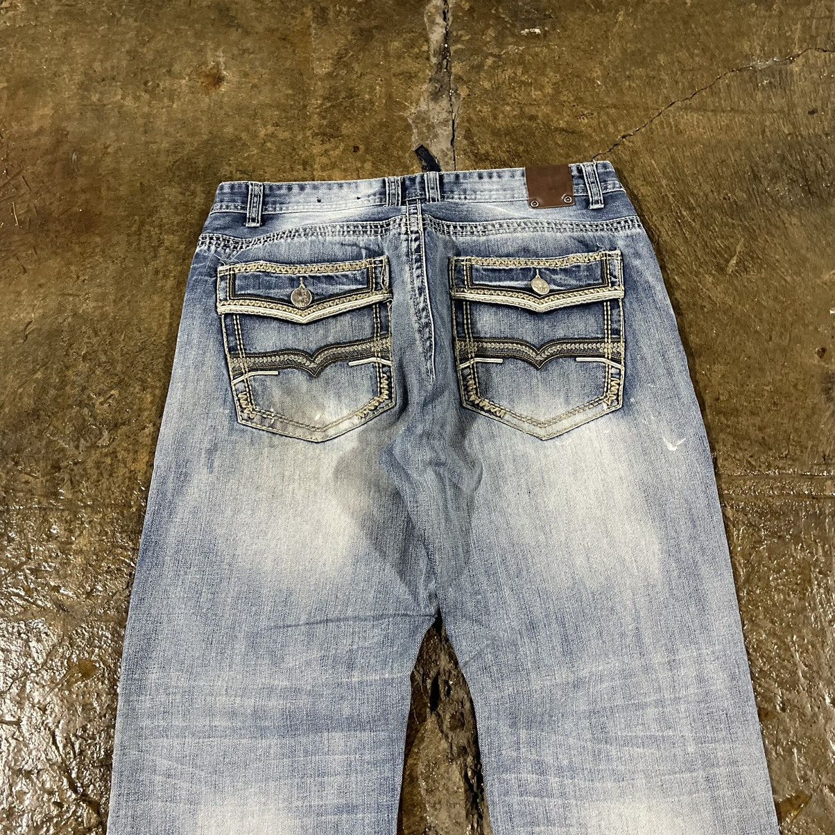 Affliction × Southpole × Vintage Crazy Vintage Y2K Affliction Style Jeans Grunge Skater Goth Size US 38 / EU 54 - 4 Thumbnail