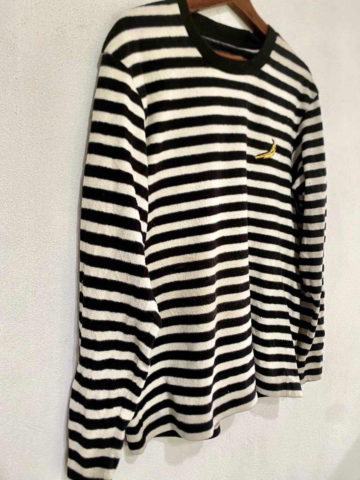 Andy Warhol × Japanese Brand × Uniqlo Andy Warhol Velvet Striped Long Sleeve T Shirt Size US L / EU 52-54 / 3 - 5 Thumbnail