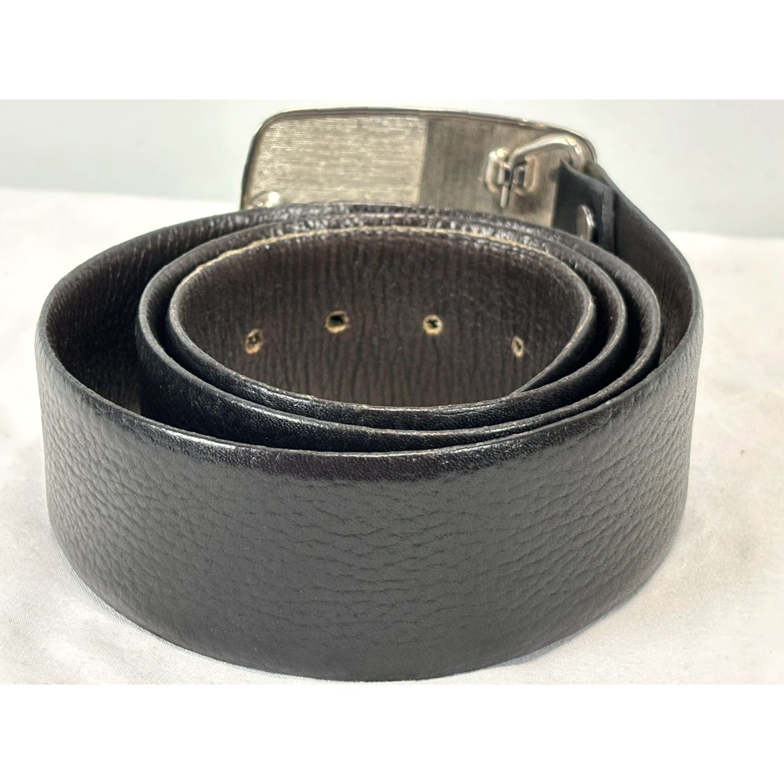 Vintage VINTAGE Unbranded Leather Belt Set with Stone Buckle Adult Unisex 35-39 Inches Boho Hippie Western Size ONE SIZE - 2 Thumbnail
