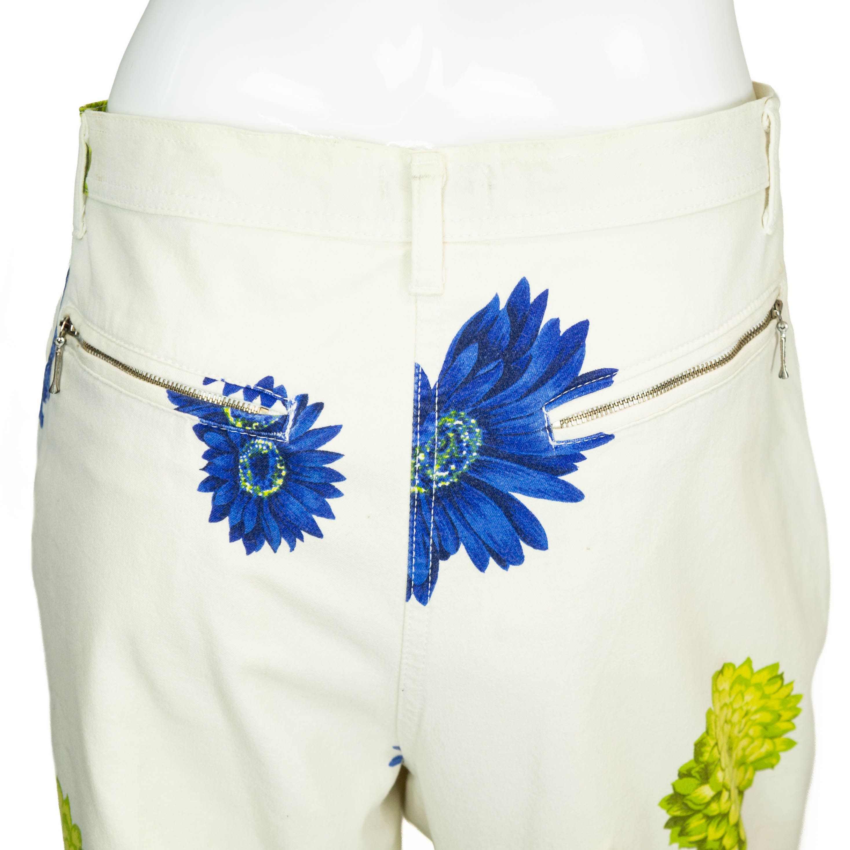 Versace × Vintage VERSACE Sport Floral Print Women Pants Vintage 90s Size 32" / US 10 / IT 46 - 7 Thumbnail