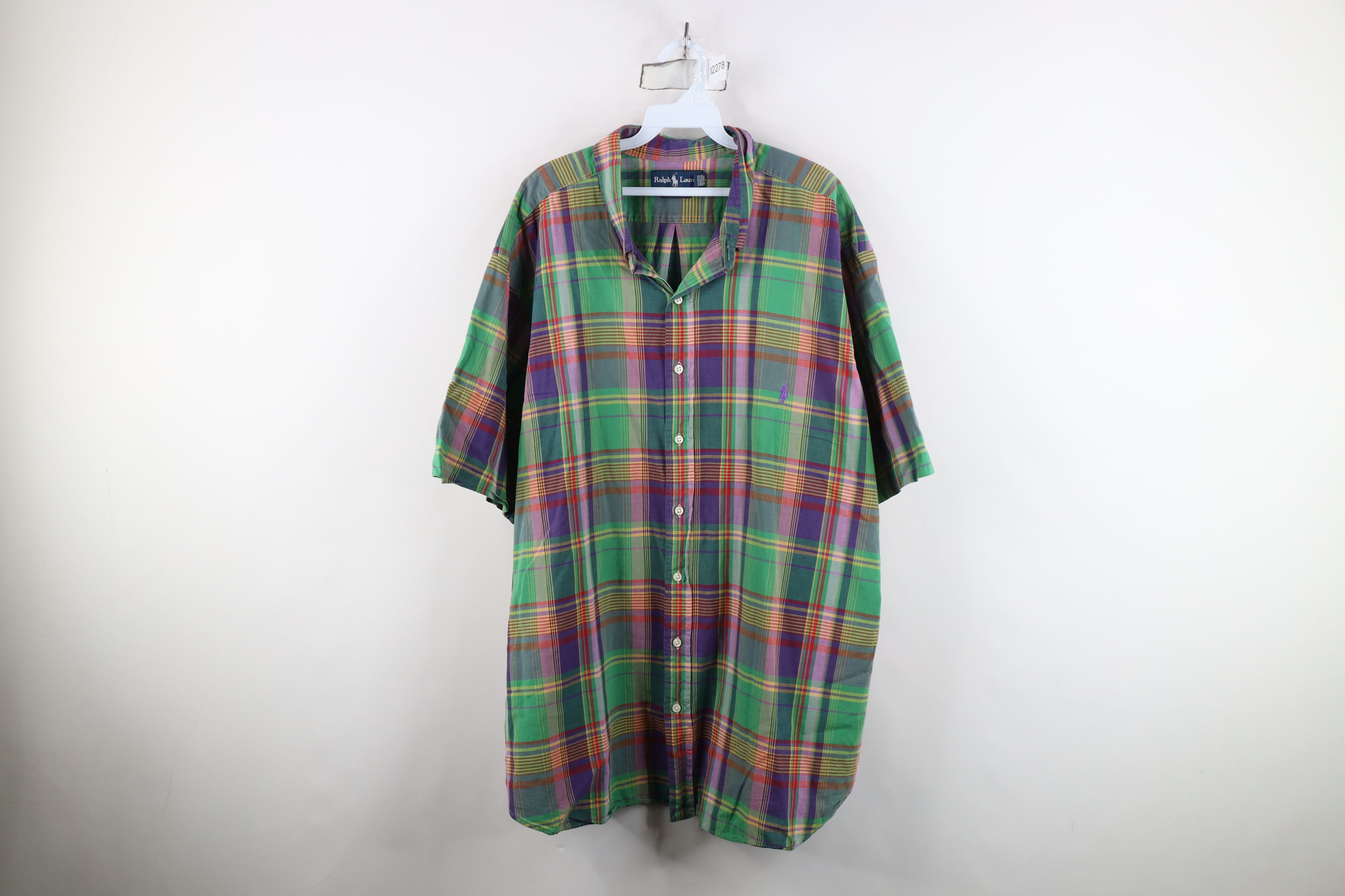 Ralph Lauren Vintage 90s Ralph Lauren India Madras Button Down Shirt Size US XXL / EU 58 / 5 - 1 Thumbnail