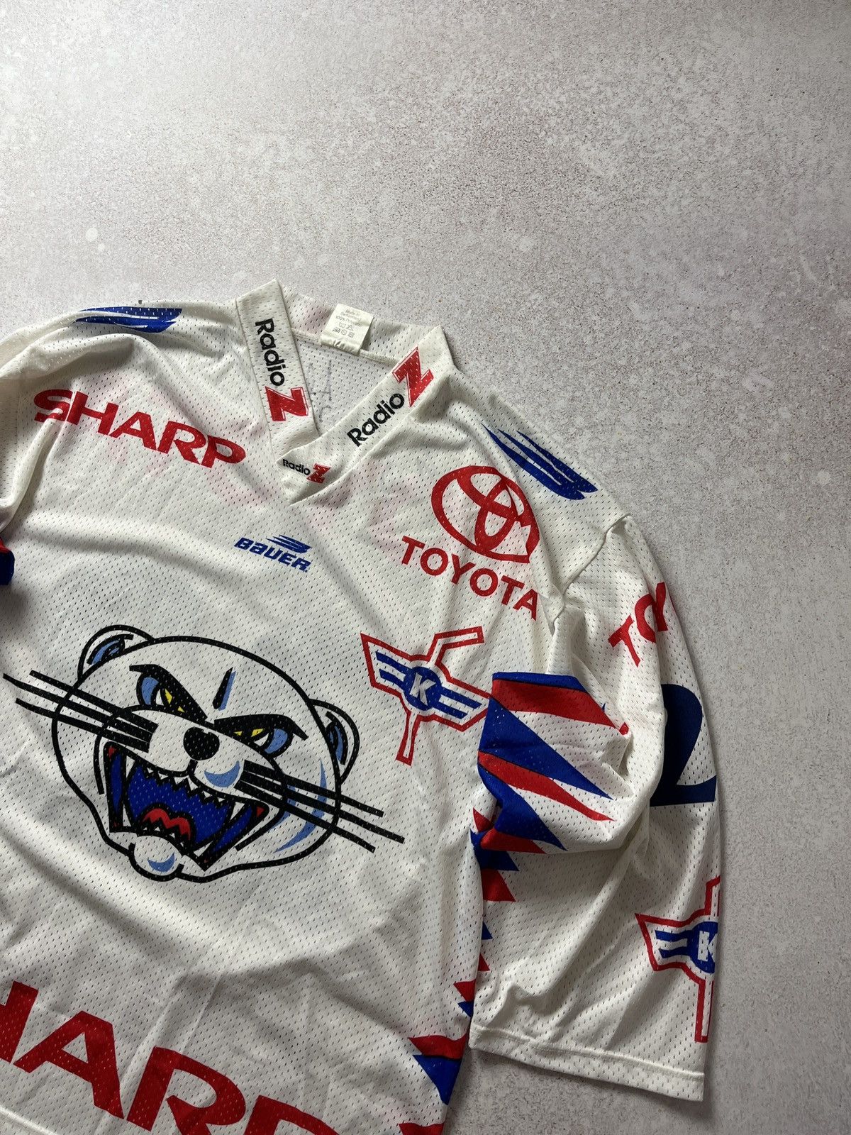 NHL DDP René Stüssi #22 EHC Kloten Jersey Ochsner Ice Hockey Size US L / EU 52-54 / 3 - 5 Thumbnail