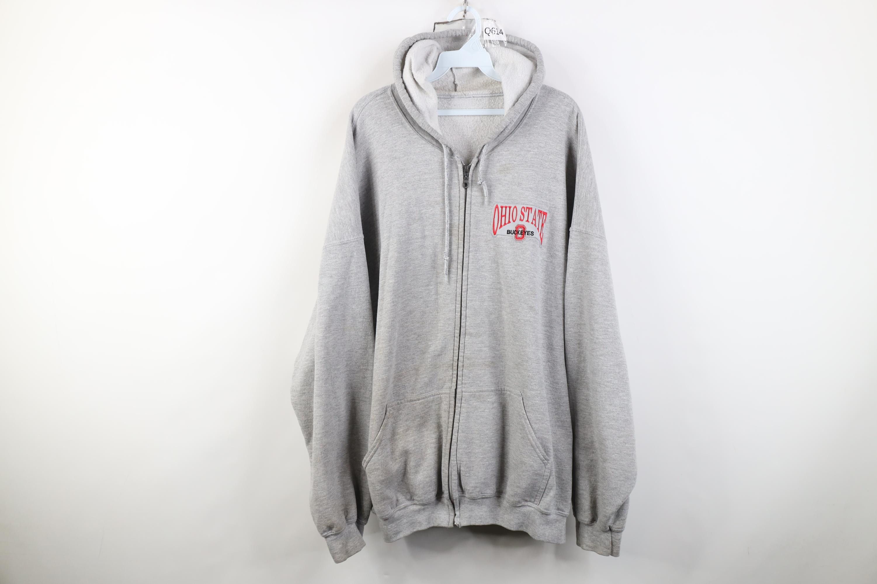 Vintage Vintage 90s Ohio State University Full Zip Hoodie Sweatshirt Size US XXL / EU 58 / 5 - 1 Thumbnail
