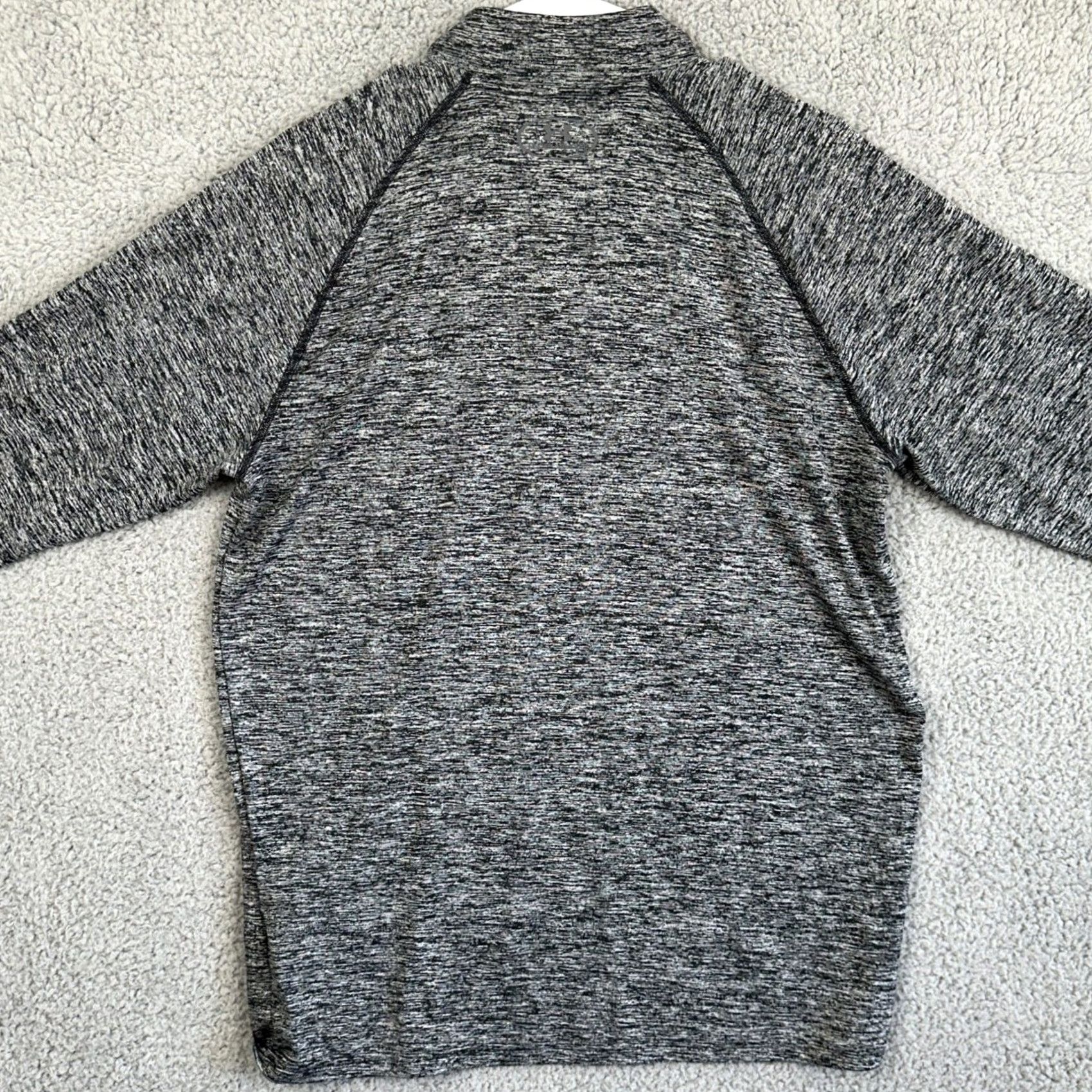Under Armour Under Armour Heat Gear Shirt Pullover Long Sleeve 1/4 Zip Logo Gray Mens Medium Regular Fit Size US M / EU 48-50 / 2 - 2 Thumbnail